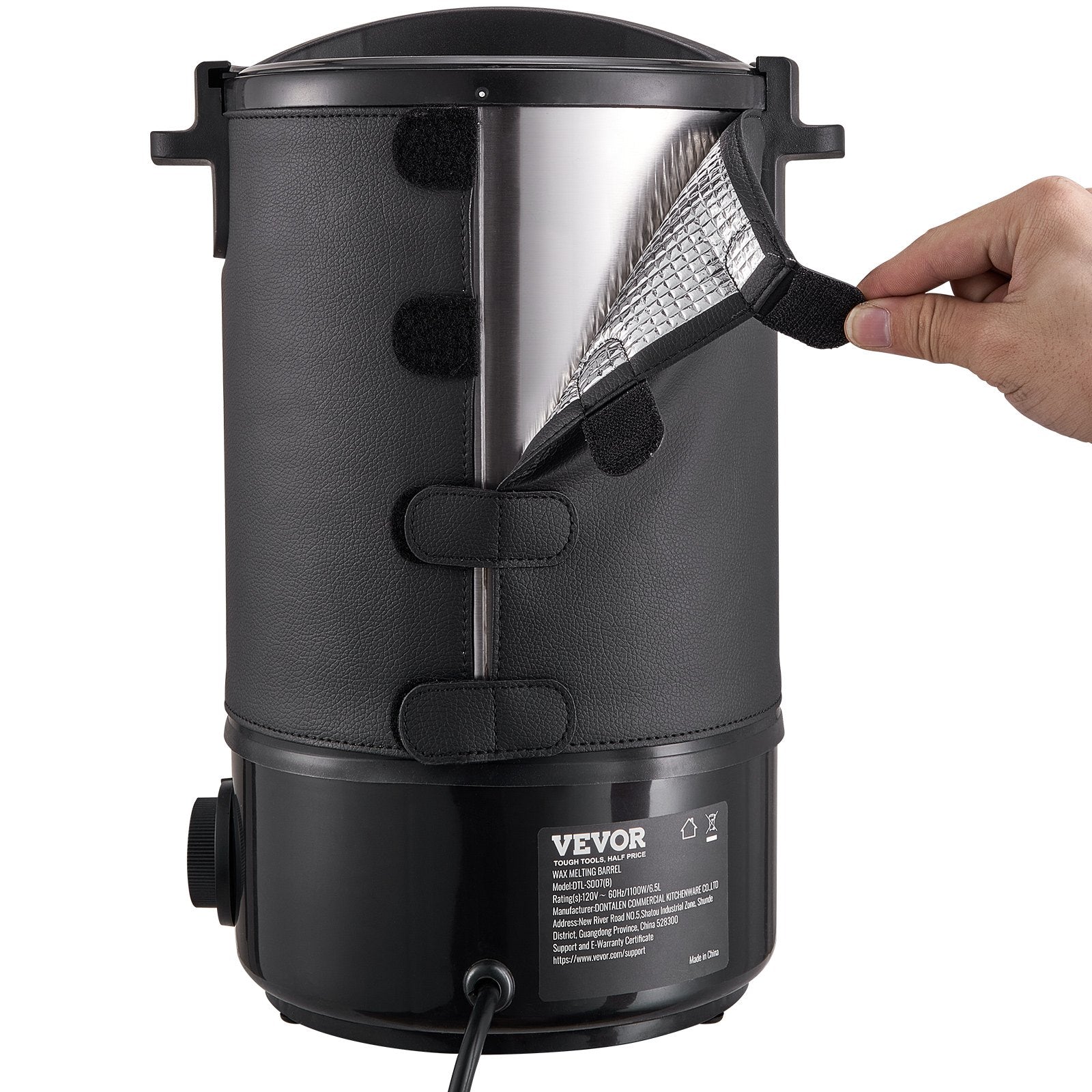 6.5 Liter Electric Wax Melter for Candle Making with 9-Level Temperature Control
