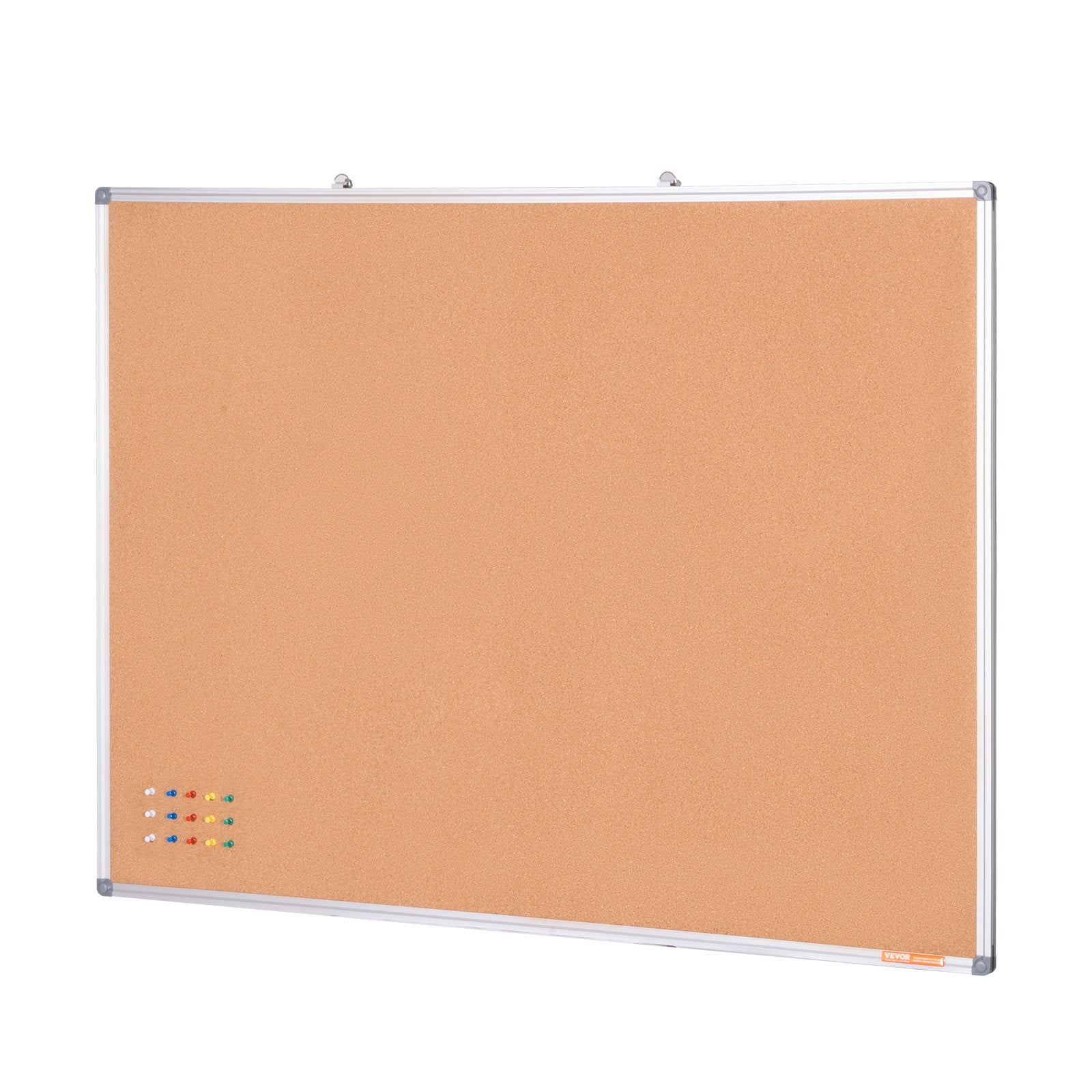 Large Cork Board Wall-Mounted Bulletin Pin Board School Home Office 48"x36"