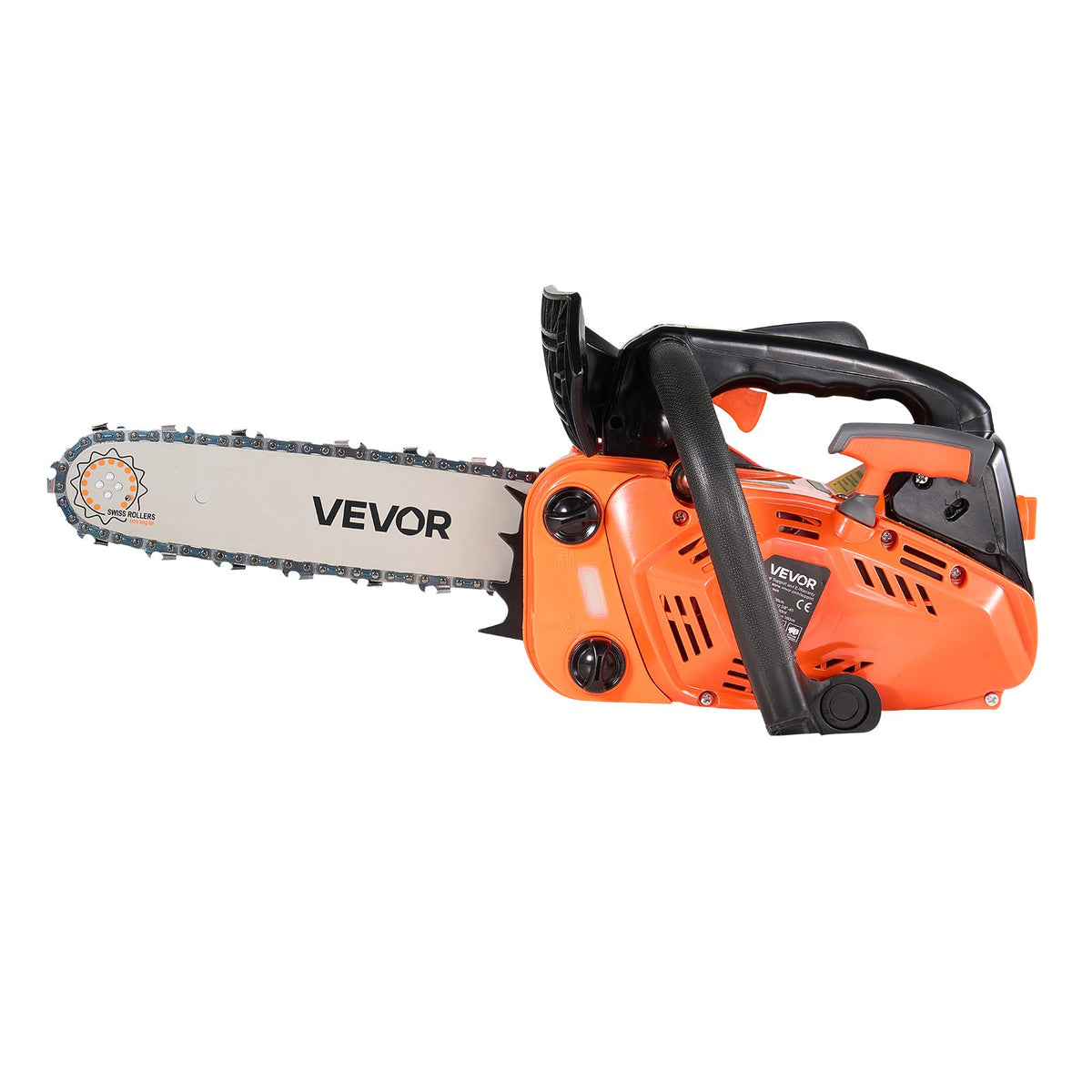 25cc Gas Chainsaw 305mm 0.75kW Dual Fuel Tanks Non-Slip Handle Wood Cutting
