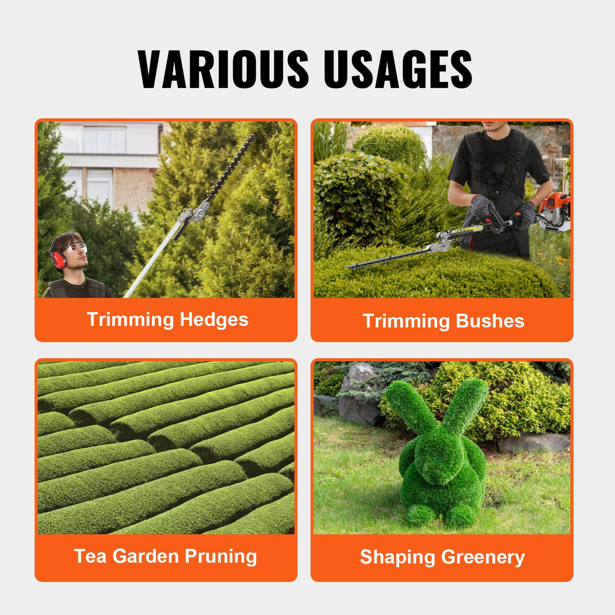 26CC Gas Hedge Trimmer 15.7-Inch 2 Cycle Dual Action Adjustable Head