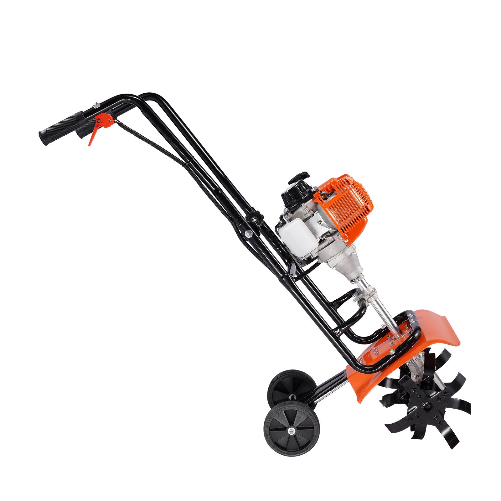 Tiller Cultivator Gas Powered 31CC 4-Stroke with 4 Adjustable Steel Front Tines