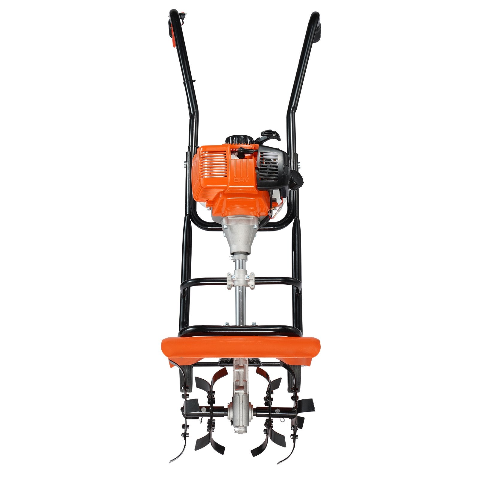 Tiller Cultivator Gas Powered 38CC 4-Stroke with 4 Adjustable Steel Front Tines
