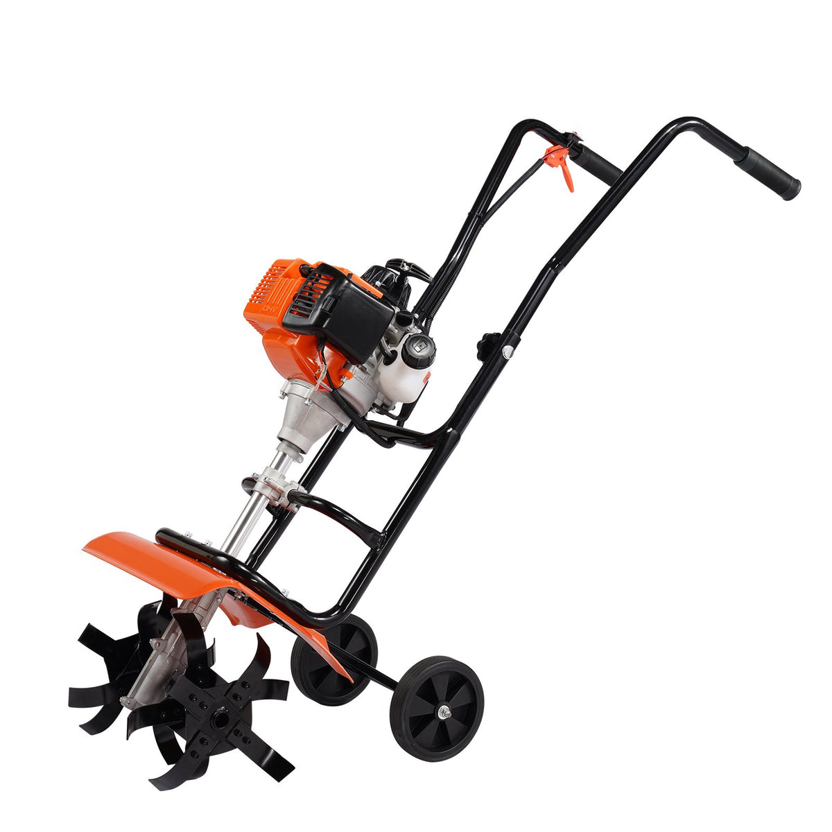Tiller Cultivator Gas Powered 38CC 4-Stroke with 4 Adjustable Steel Front Tines