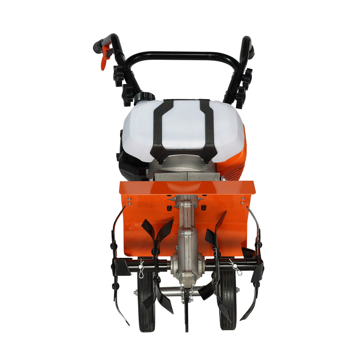 Tiller Cultivator Gas Powered 43CC 2-Stroke with 4 Adjustable Steel Front Tines