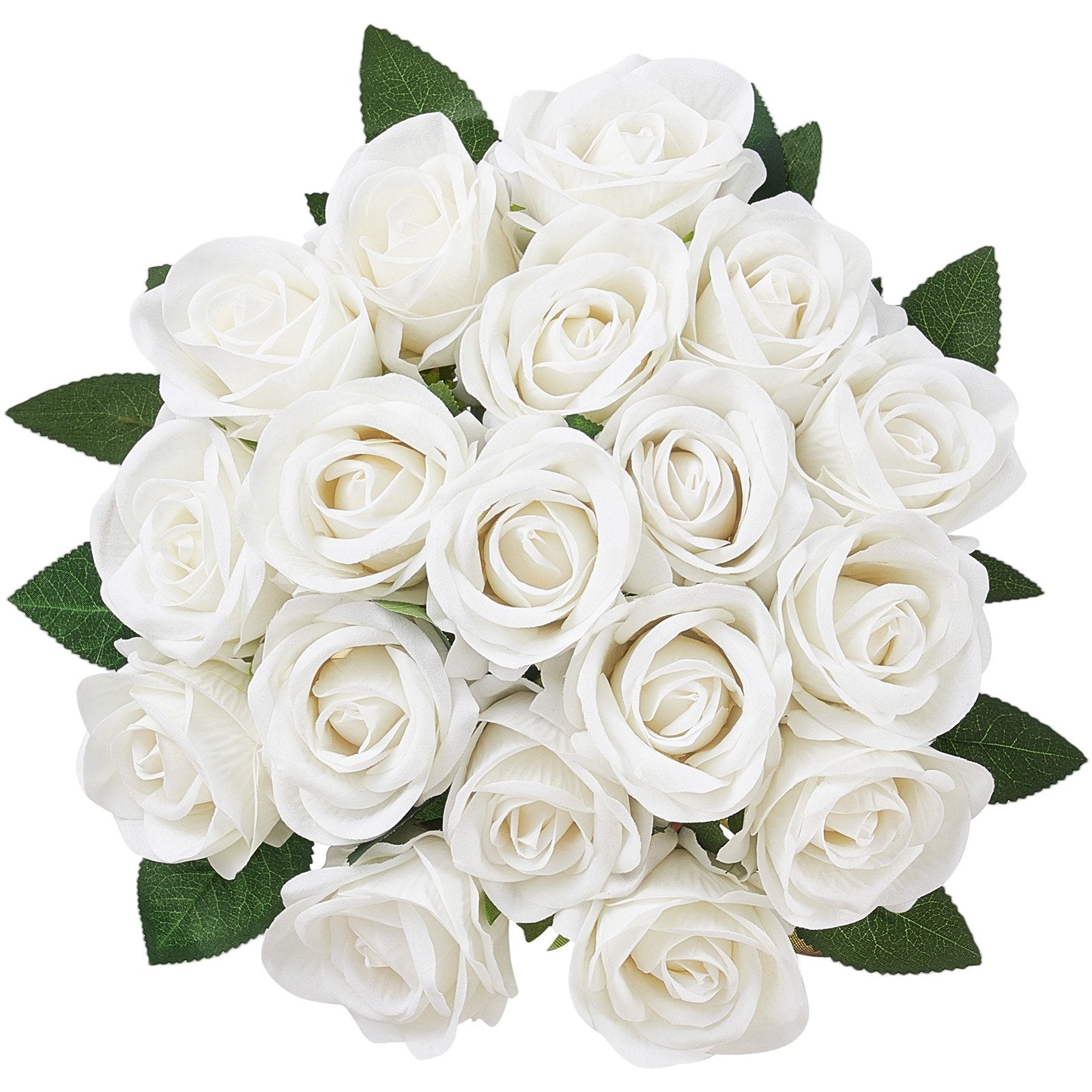 Artificial Flowers, 60pcs White Foam Roses Stems for DIY Wedding & Home Decor