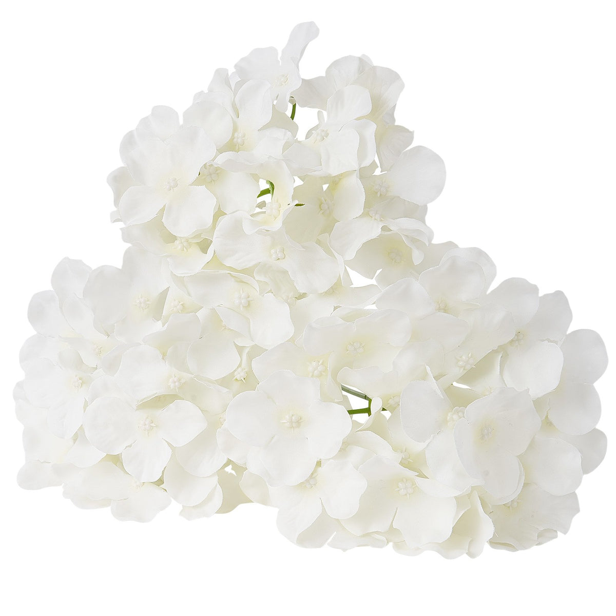 Artificial Flowers 65pcs White Silk Hydrangea Stems DIY Wedding Home Décor