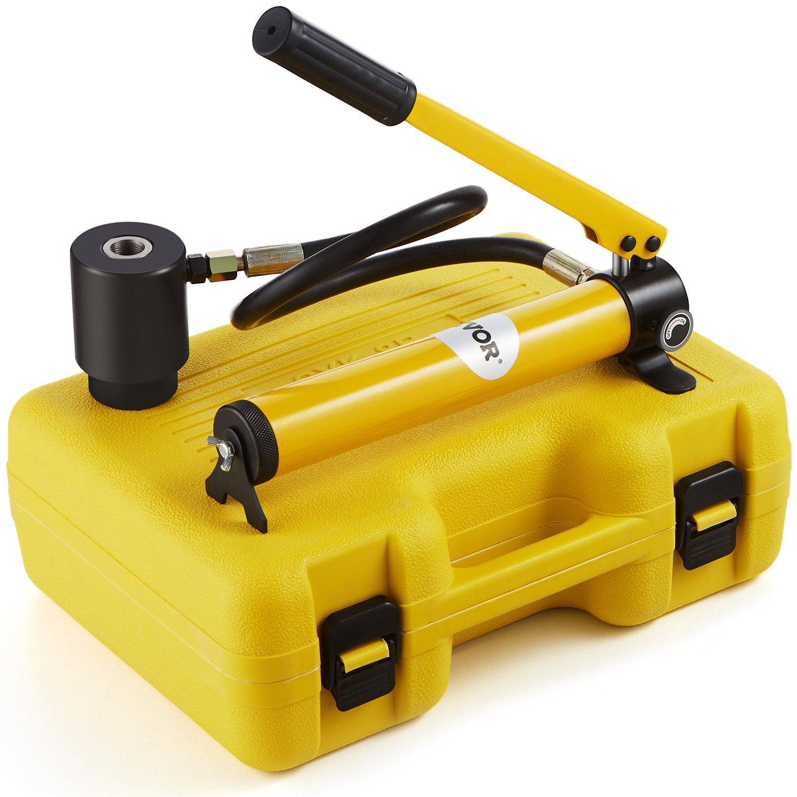 10 Ton Hydraulic Knockout Punch Kit 1/2" to 2" Conduit Hole Cutter Set