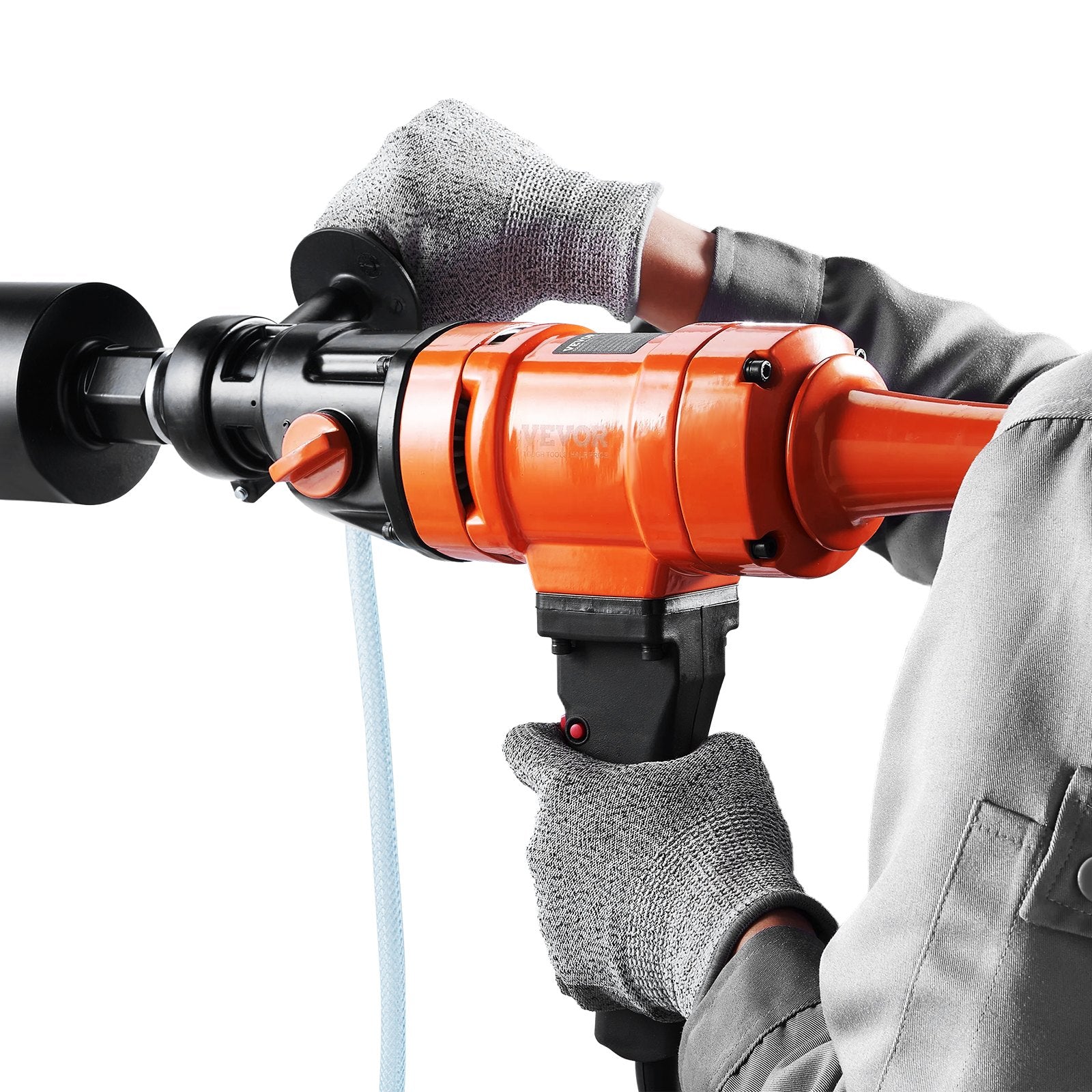 Handheld Diamond Core Drilling Machine, Wet Concrete Drill, Two Speed, 1500W