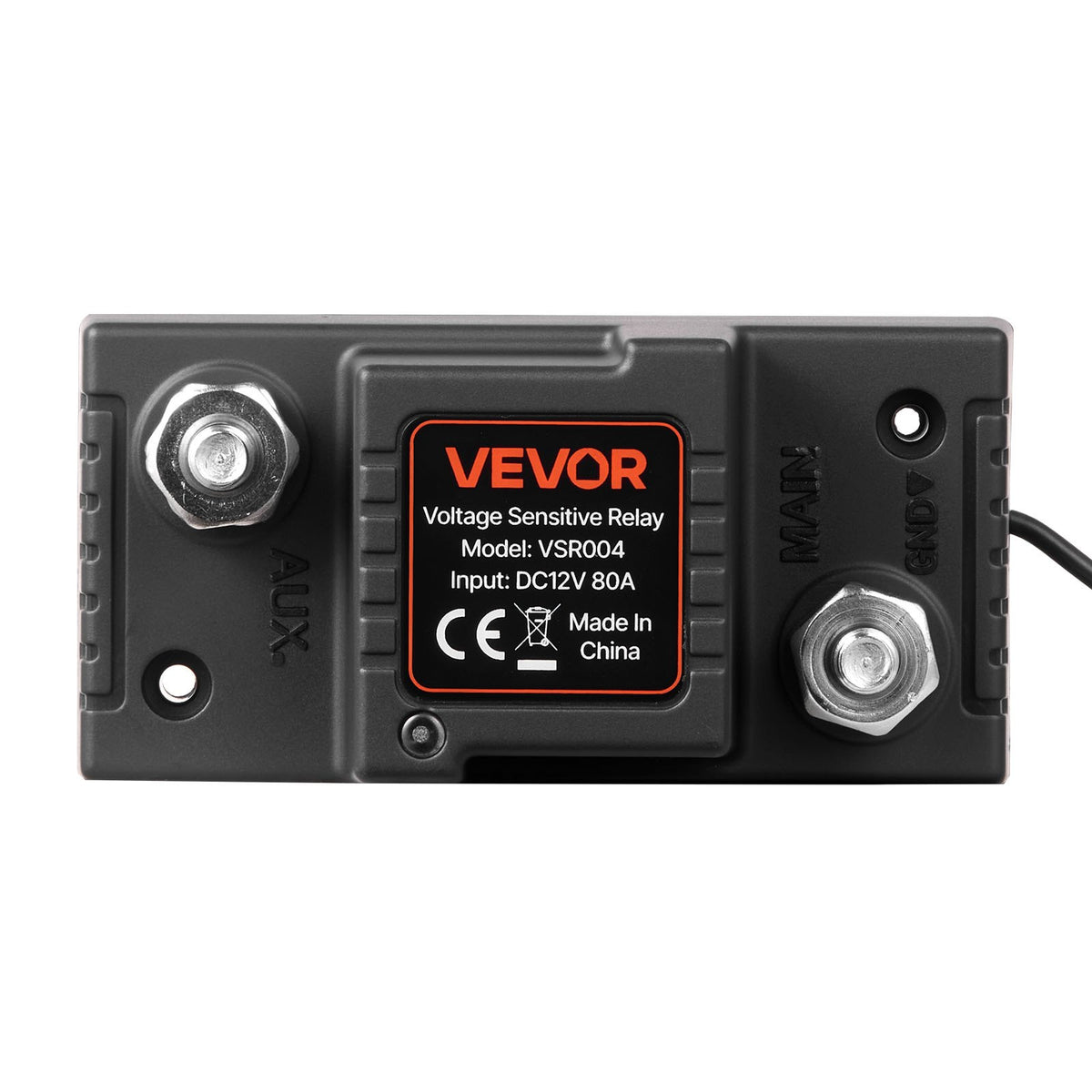 Dual Battery Isolator Kit 12V 80A with VSR, Voltmeter & LCD Screen for UTV/ATV