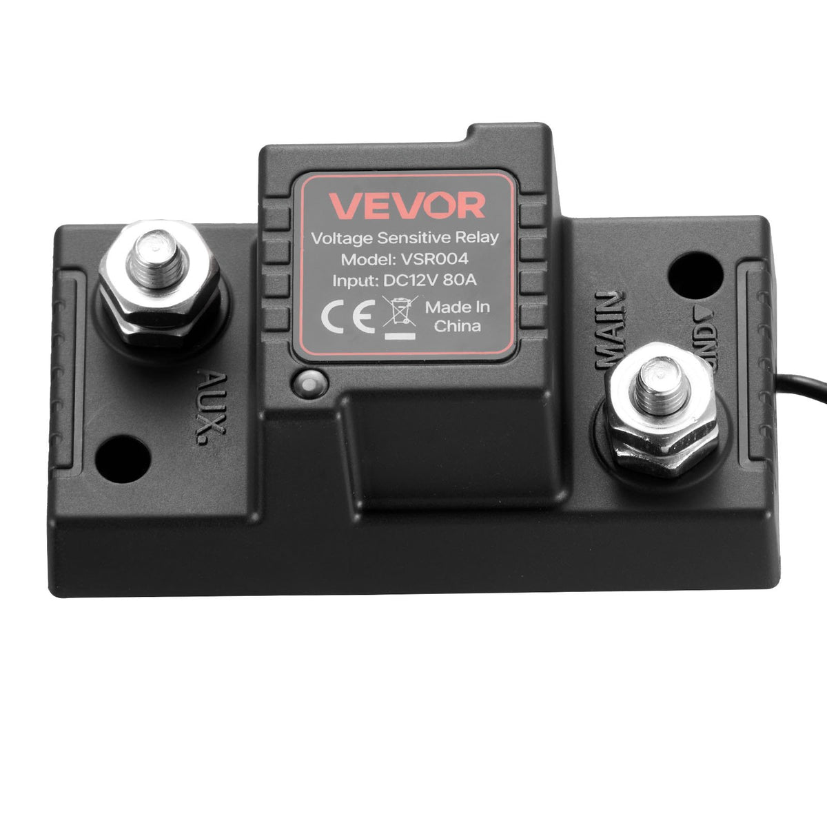 Dual Battery Isolator Kit 12V 80A with VSR, Voltmeter & LCD Screen for UTV/ATV