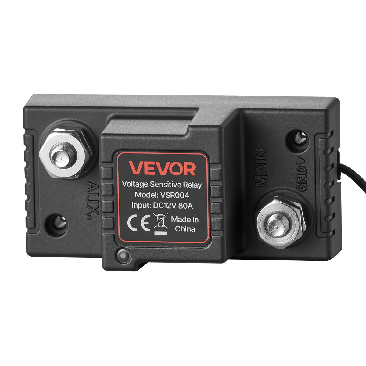 Dual Battery Isolator Kit 12V 80A with VSR, Voltmeter & LCD Screen for UTV/ATV