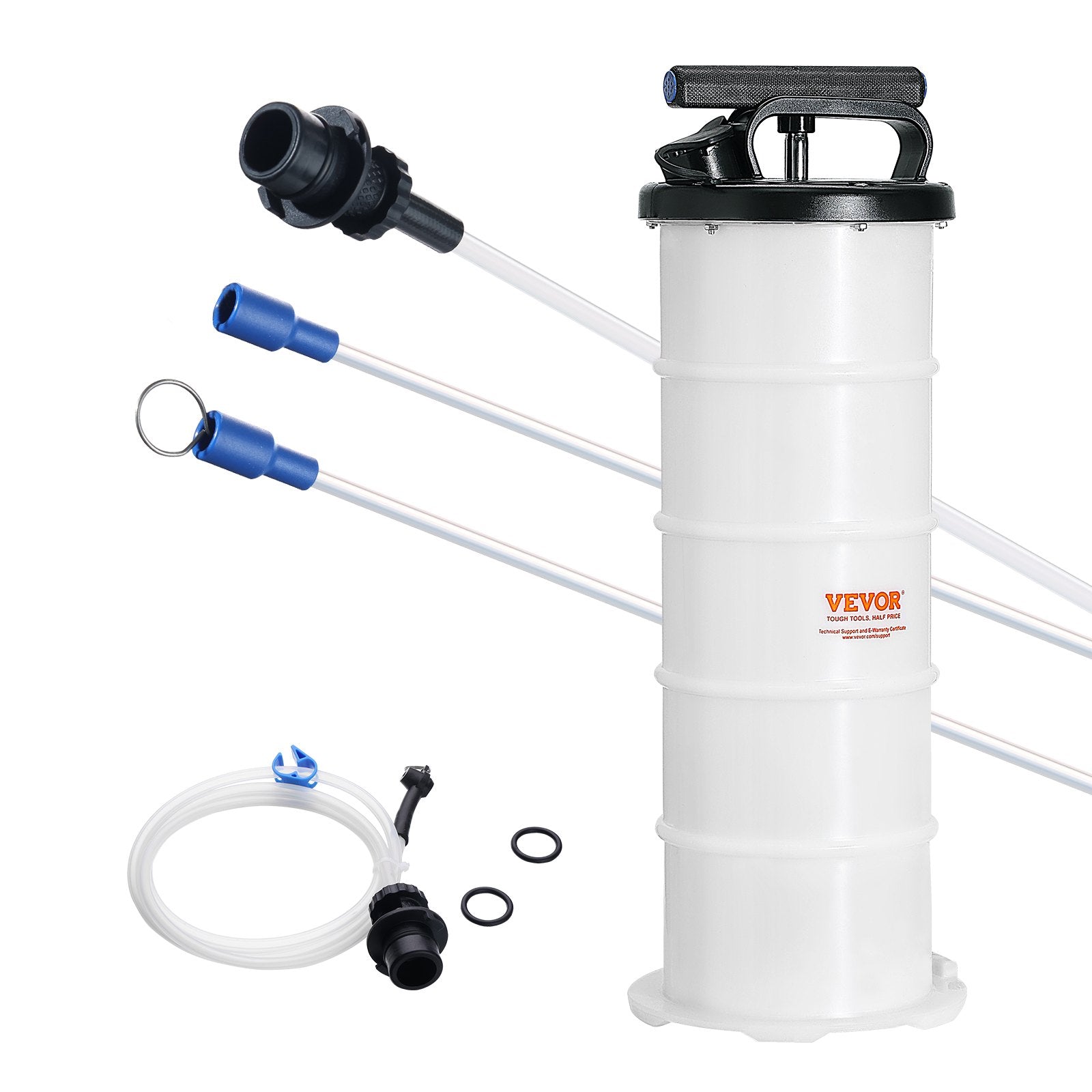 Fluid Extractor 6.5L Manual Hand-Operated Oil Changer Dipstick Suction Hose