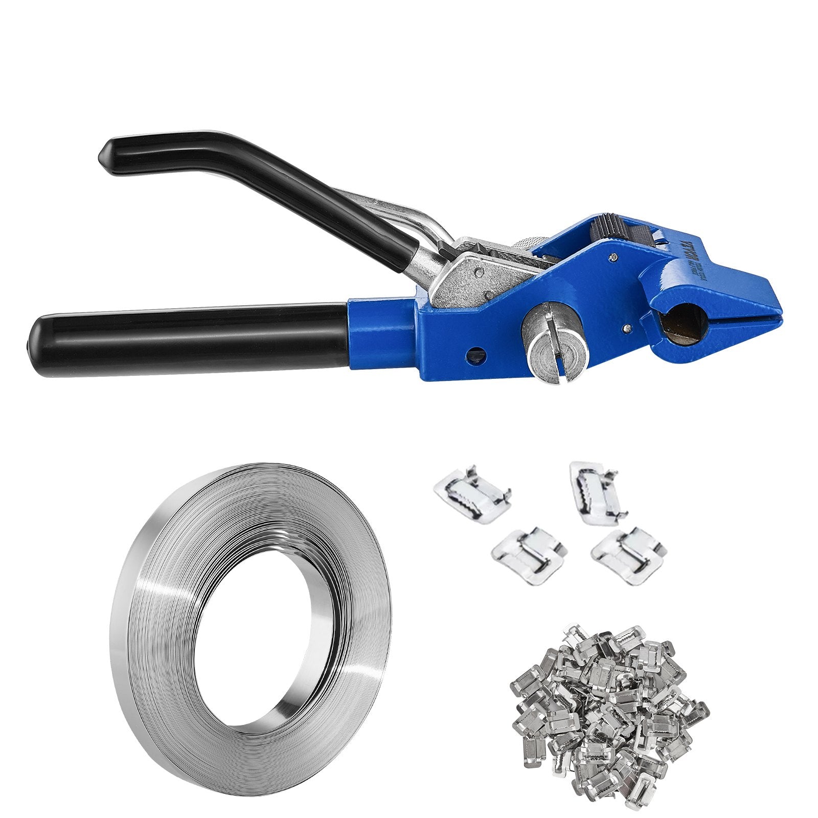 Strapping Kit Banding with Tensioner Tool 30m 304 Stainless Steel 100 Seals