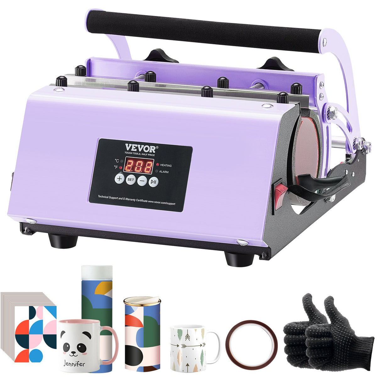 Tumbler Heat Press Machine 11-30oz Mug Press Purple Sublimation Cups