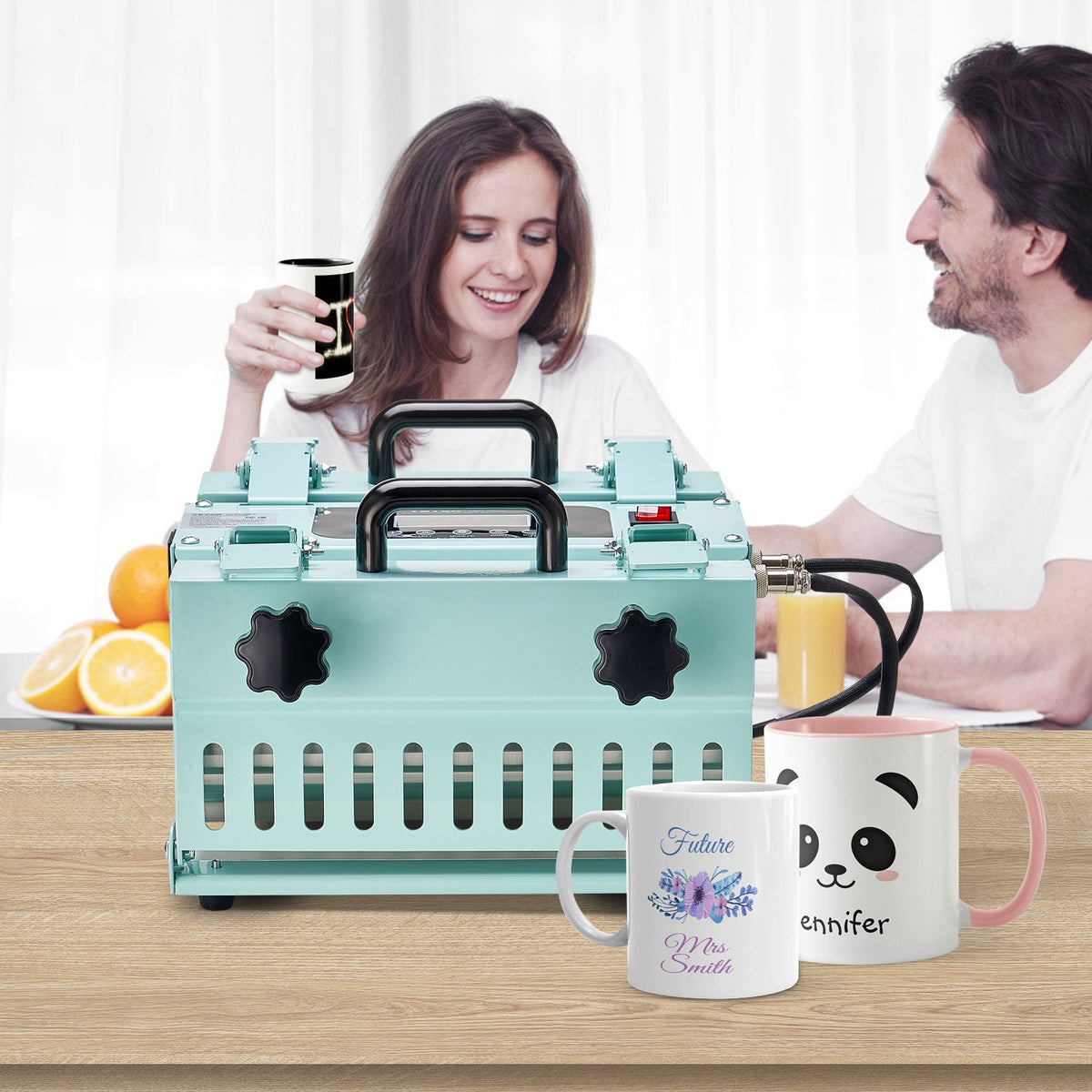 2-Station Tumbler Heat Press Machine 11-30oz Mug Press for Sublimation Cups