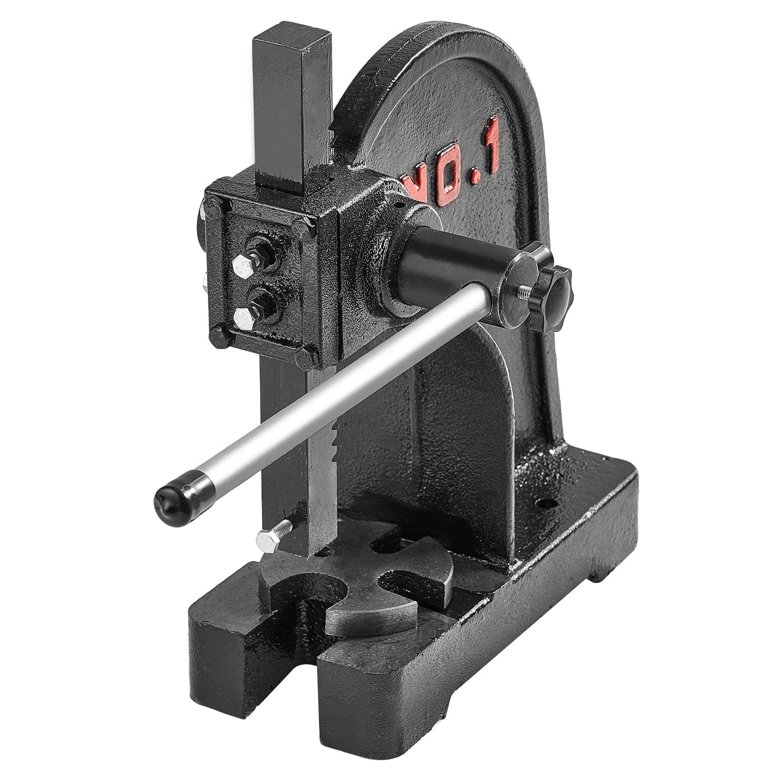 Arbor Press, 1 Ton Manual Cast Iron Desktop Press, 5.9" Max Height for Stamping