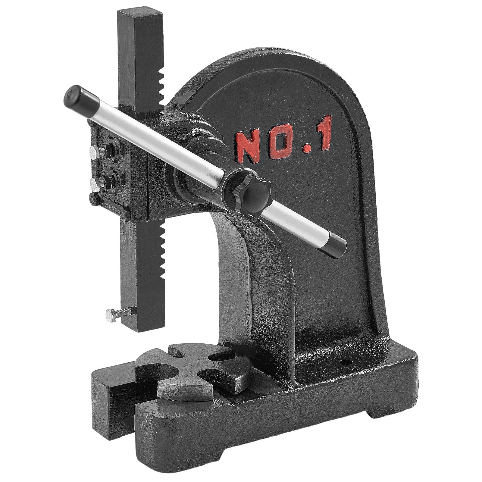 Arbor Press, 1 Ton Manual Cast Iron Desktop Press, 5.9" Max Height for Stamping