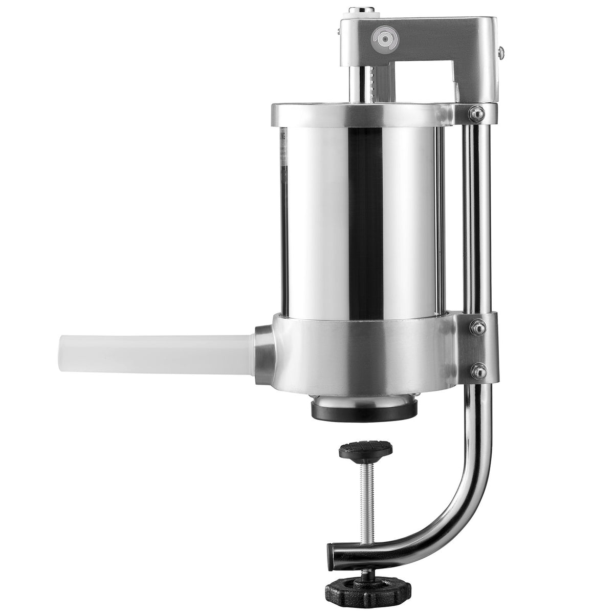 Sausage Stuffer 2.5lbs/1.5L Vertical Stainless Steel Stuffer 3 Tubes Crank
