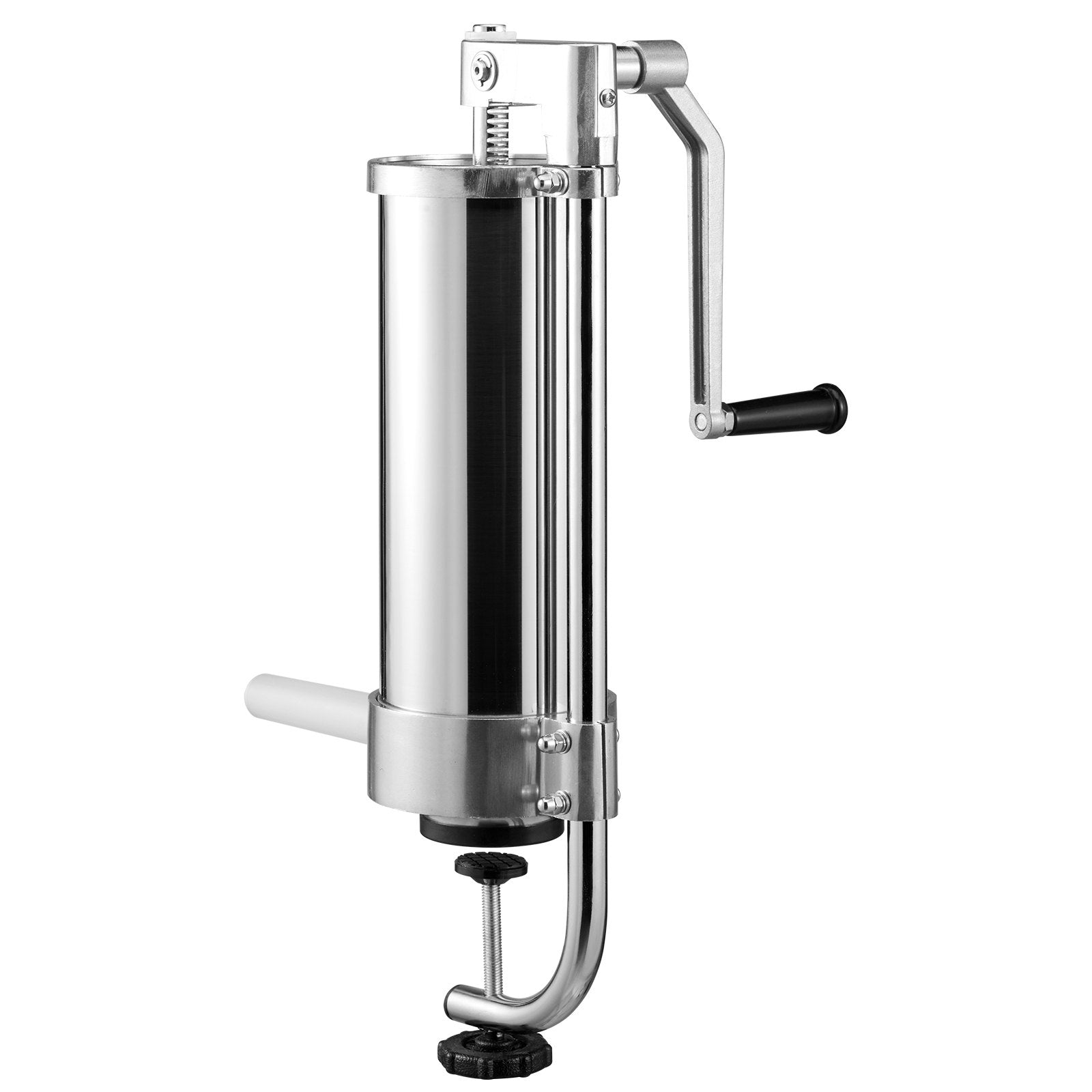 Sausage Stuffer 5lbs/3L Vertical Stainless Steel Stuffer 3 Tubes Manual Crank