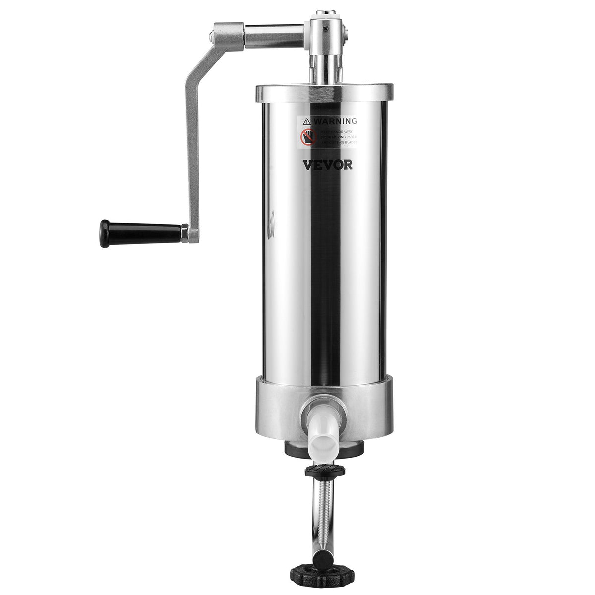 Sausage Stuffer 5lbs/3L Vertical Stainless Steel Stuffer 3 Tubes Manual Crank