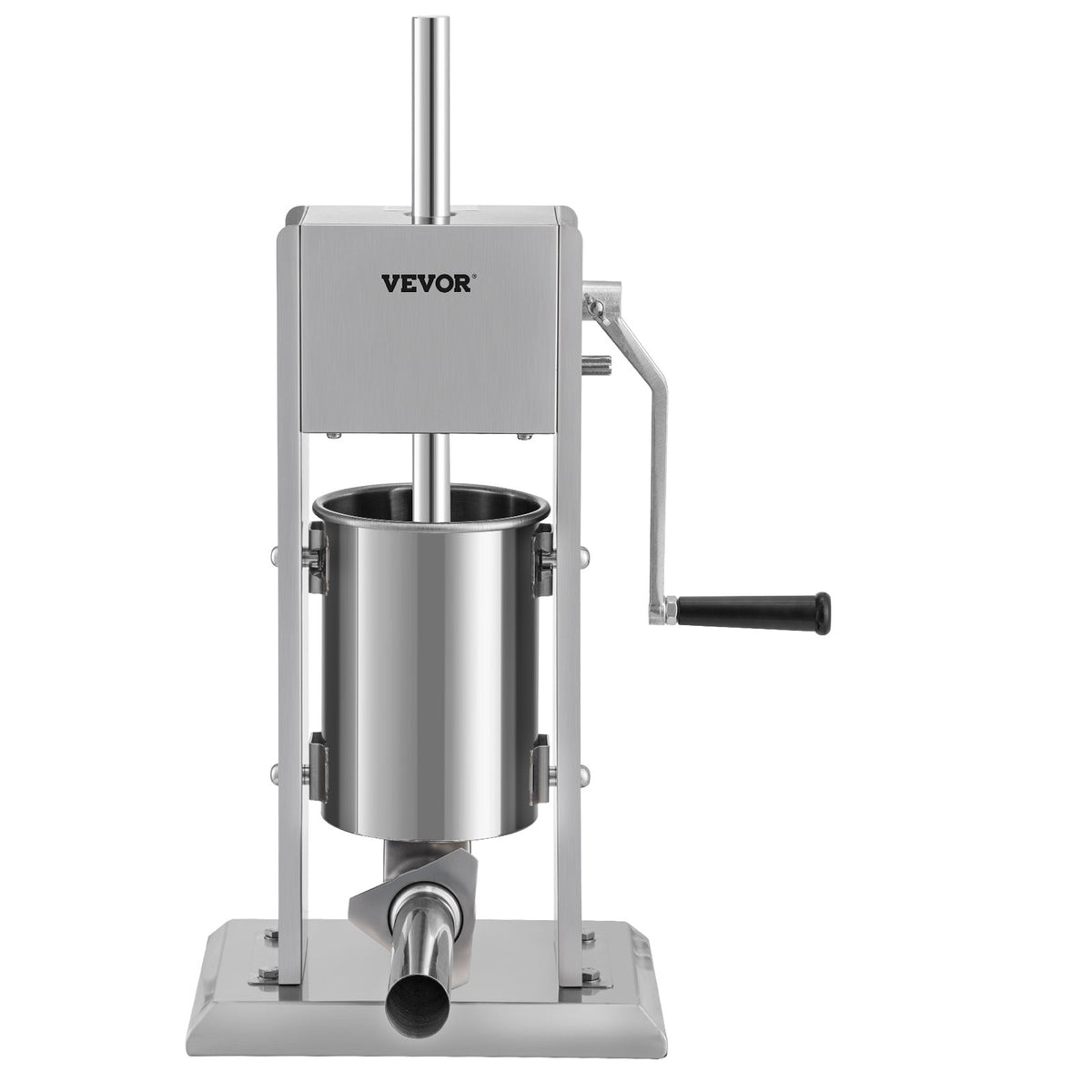 Manual Sausage Stuffer 5lbs/3L Two-Speed Stainless Steel with 4 Tubes