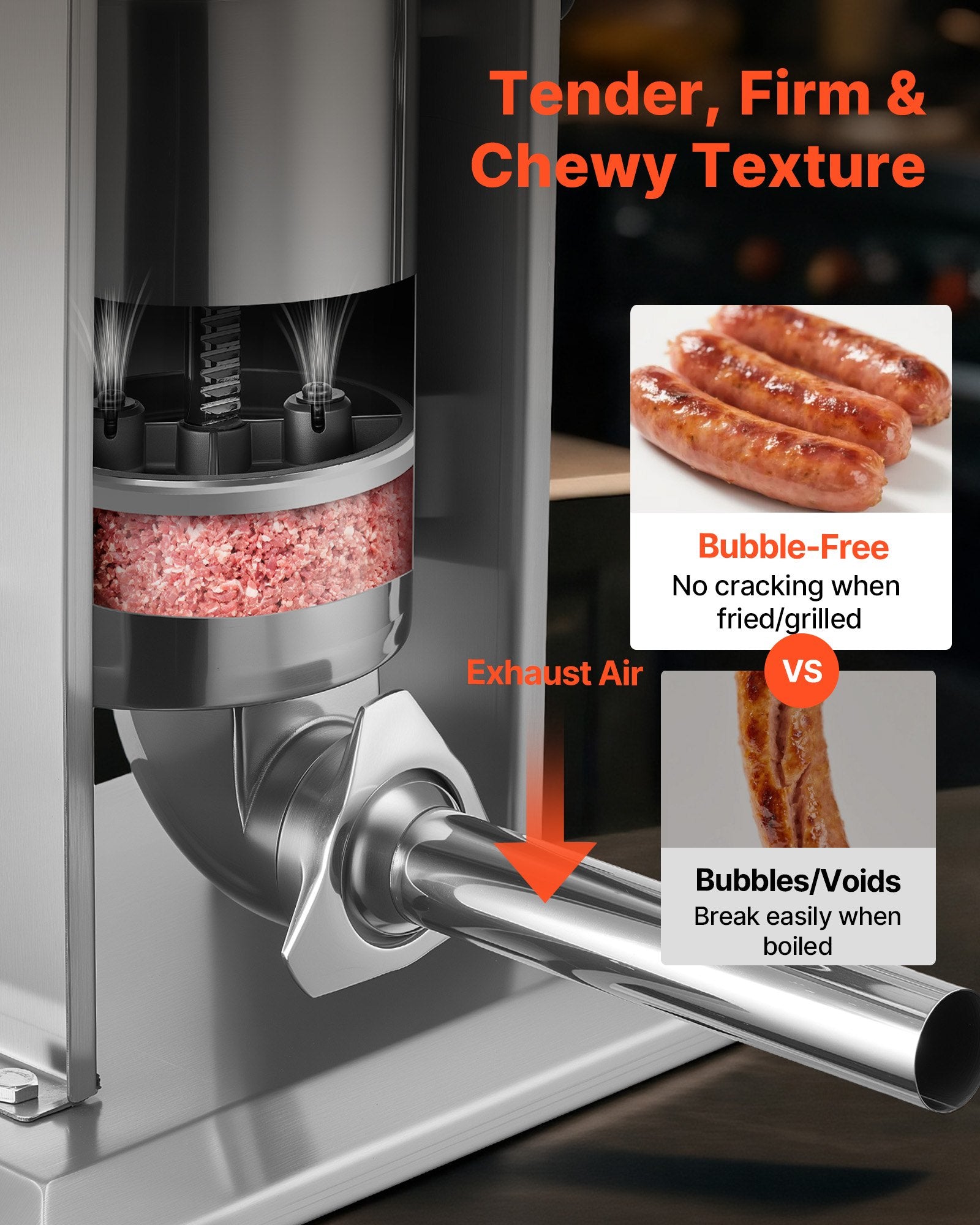 Heavy Duty Manual Vertical Sausage Stuffer Dual Speed Meat Filler Machine