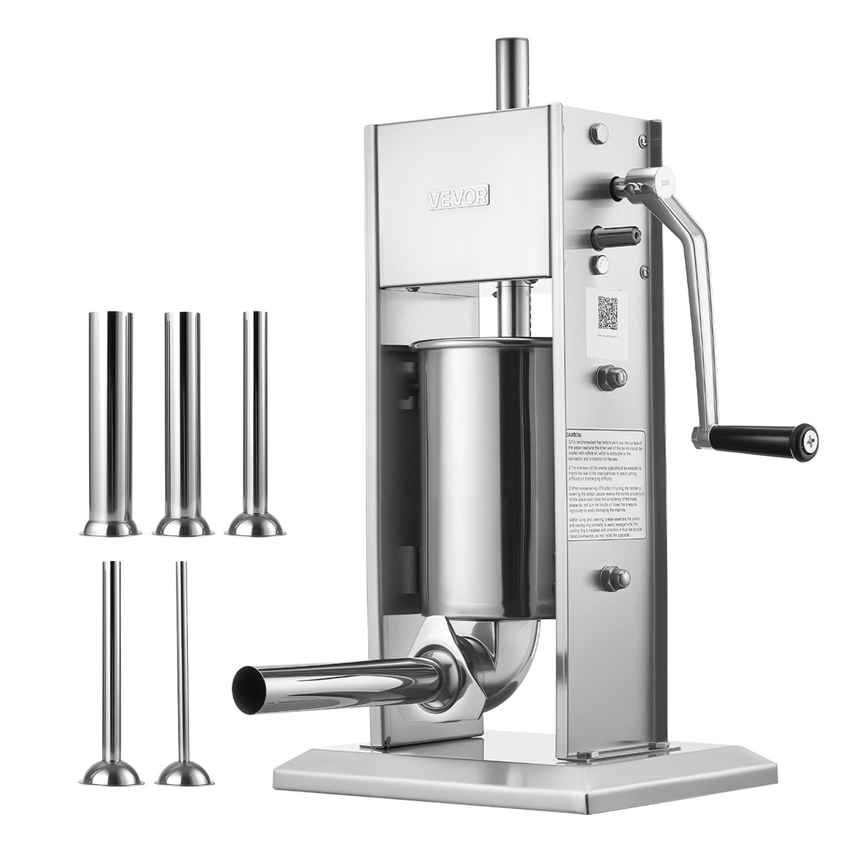 Heavy Duty Manual Vertical Sausage Stuffer Dual Speed Meat Filler Machine