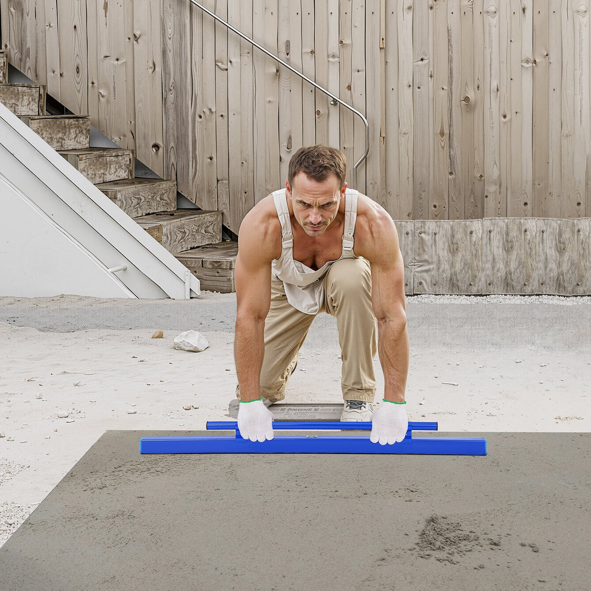 Concrete Screed, 120.5 cm Aluminum Screed with Level Vial