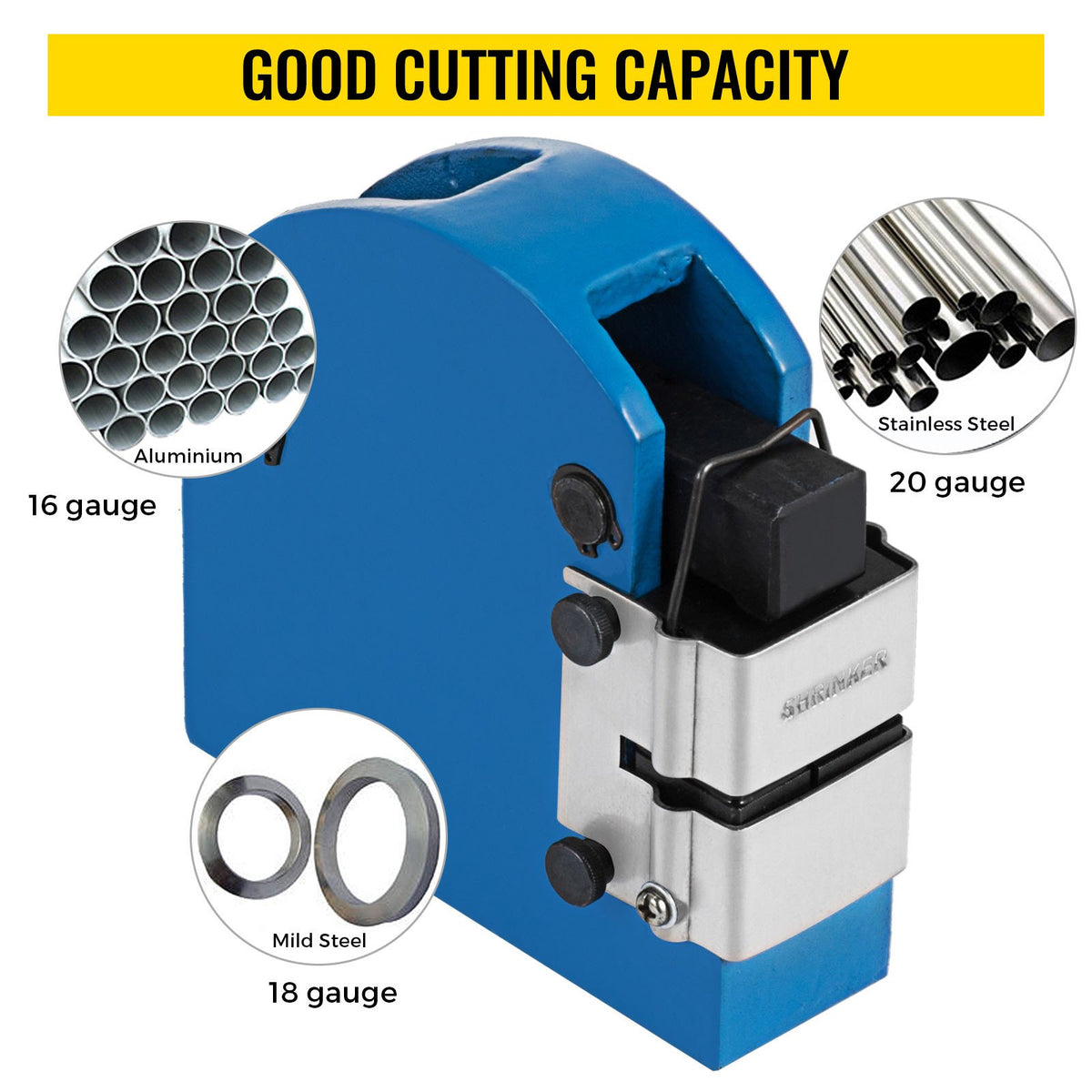 Sheet Metal Shrinker Stretcher 2-in-1 18Ga Steel 16Ga Aluminum Manual Bender