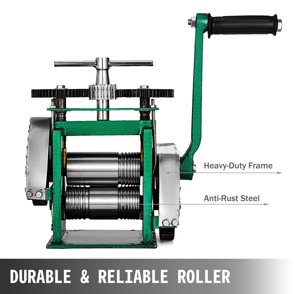 Rolling Mill Machine 120mm Width 55mm Diameter 85mm Flat Roller Jewelry