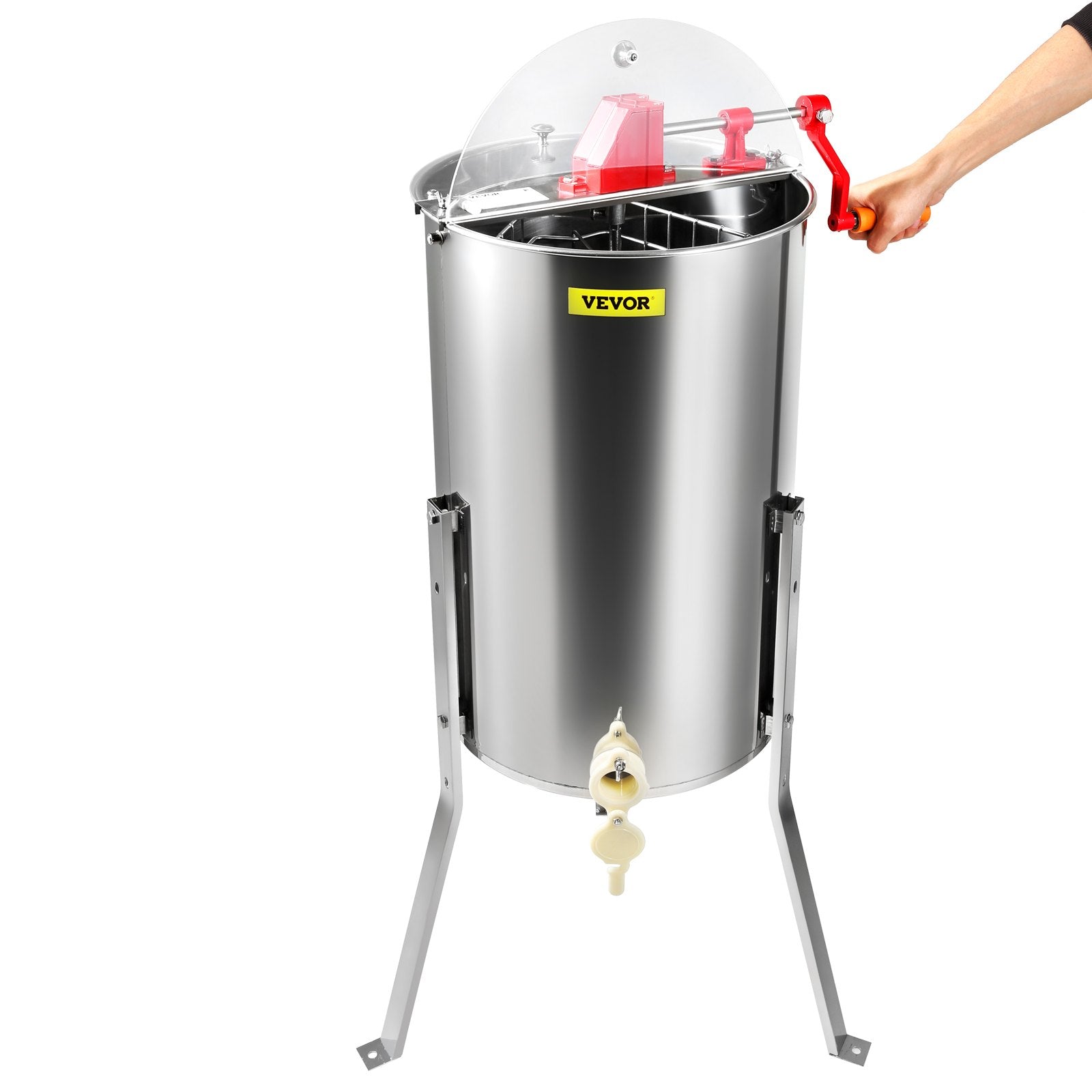 Manual Honey Extractor 3 Frame Stainless Steel Honey Spinner Adjustable Stand