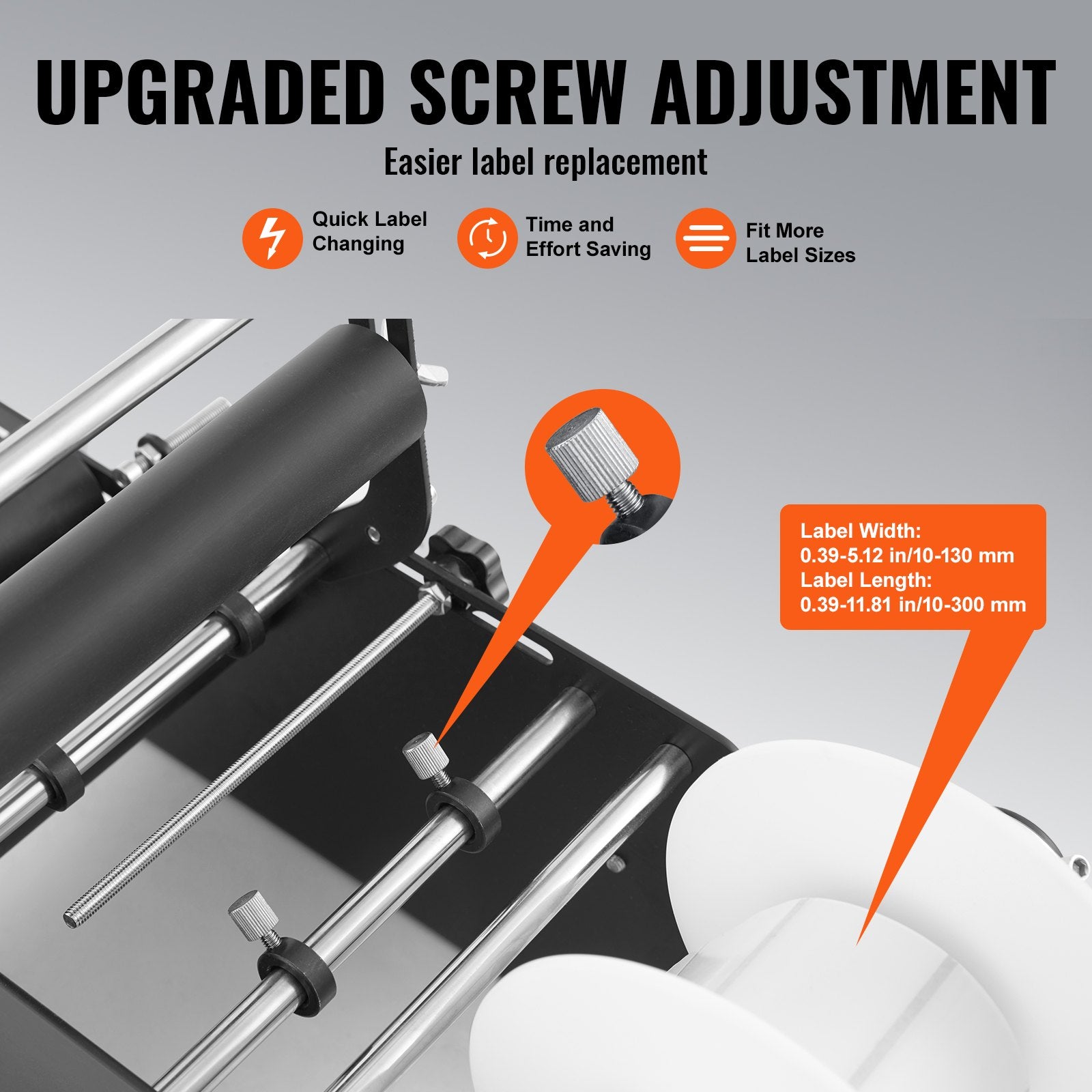 Round Bottle Labeling Machine with Adjustable Label Applicator