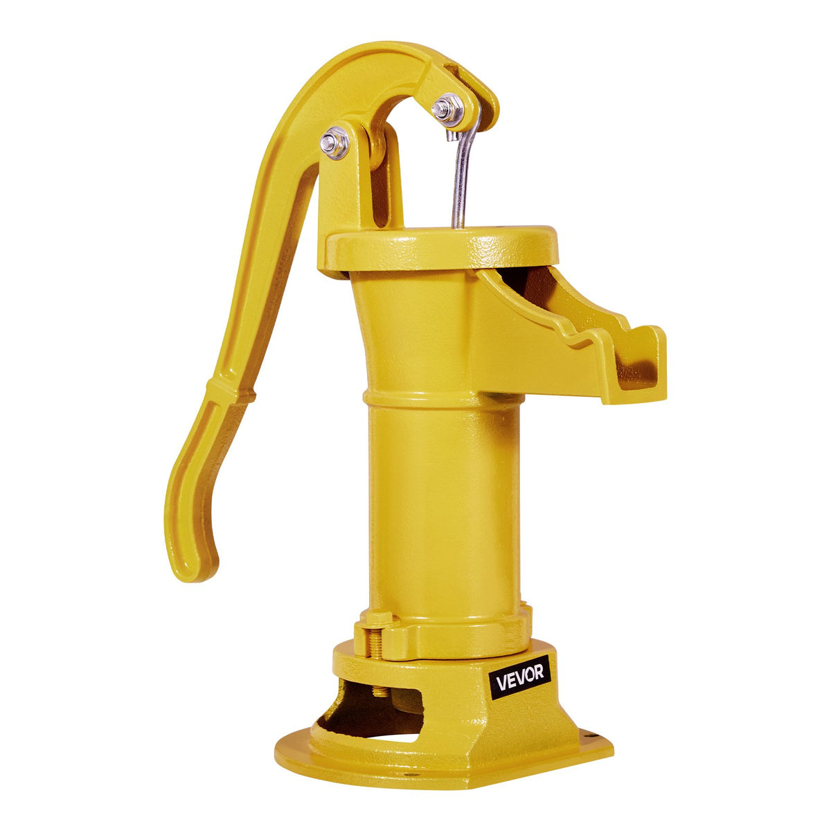 Well Hand Pitcher Pump 25ft Cast Iron Manual Water Pump 1-1/4NPT Garden Yellow