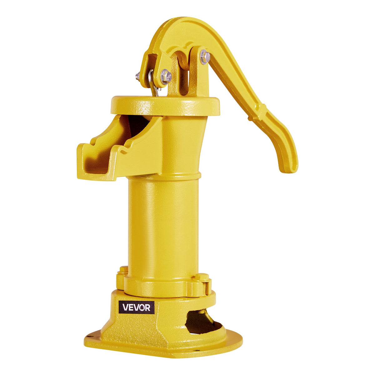 Well Hand Pitcher Pump 25ft Cast Iron Manual Water Pump 1-1/4NPT Garden Yellow