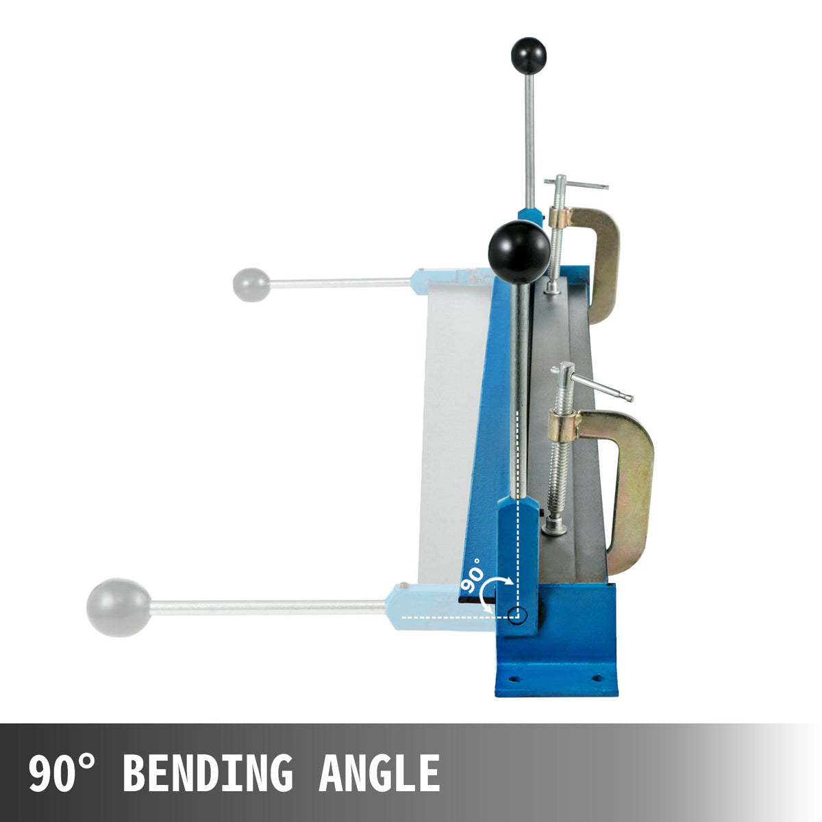 W760 Sheet Metal Brake 30"x0.05", 0-90° Bending, 2 G-Clamps Manual Bender