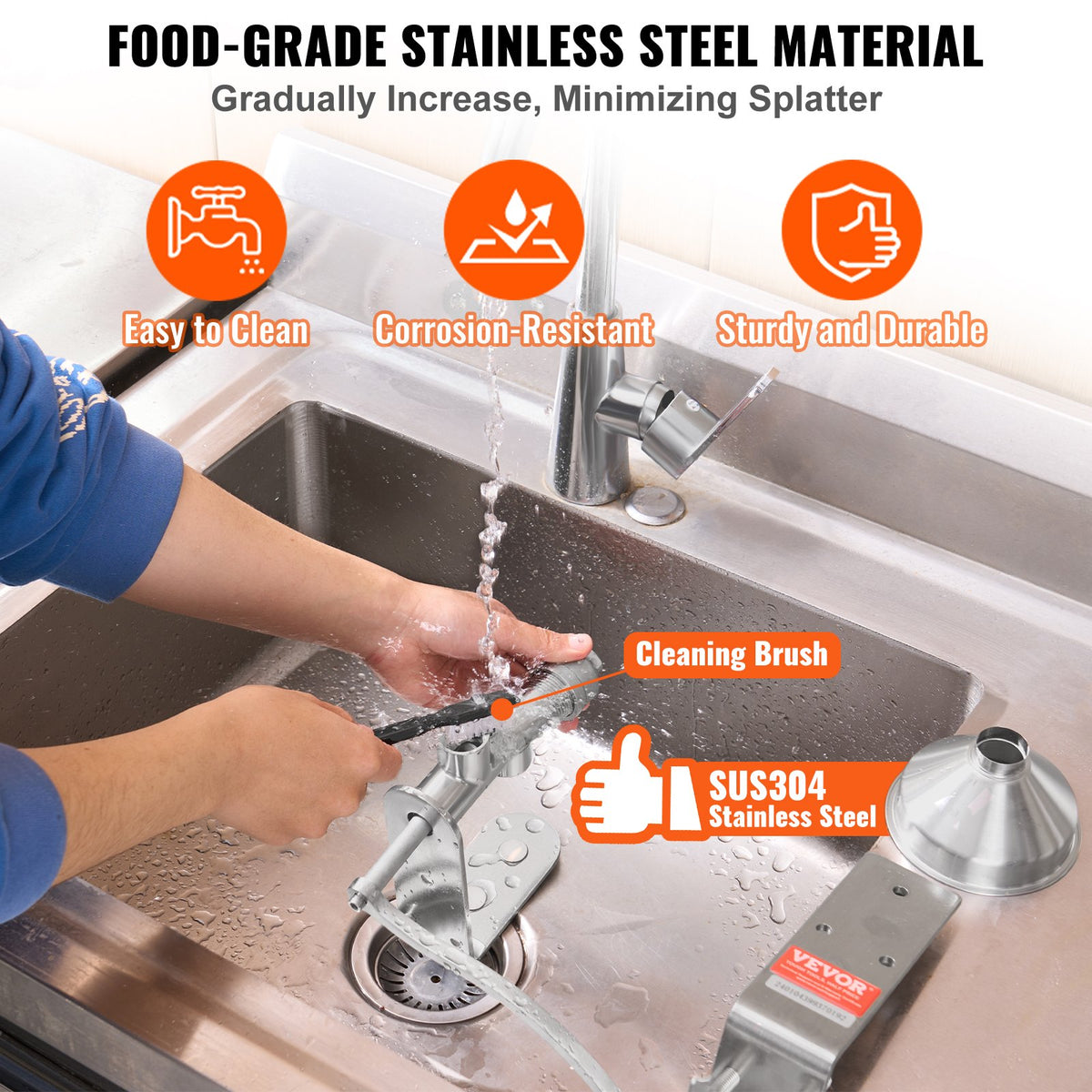 Manual Oil Press Machine Stainless Steel Extractor Detachable Household Expeller
