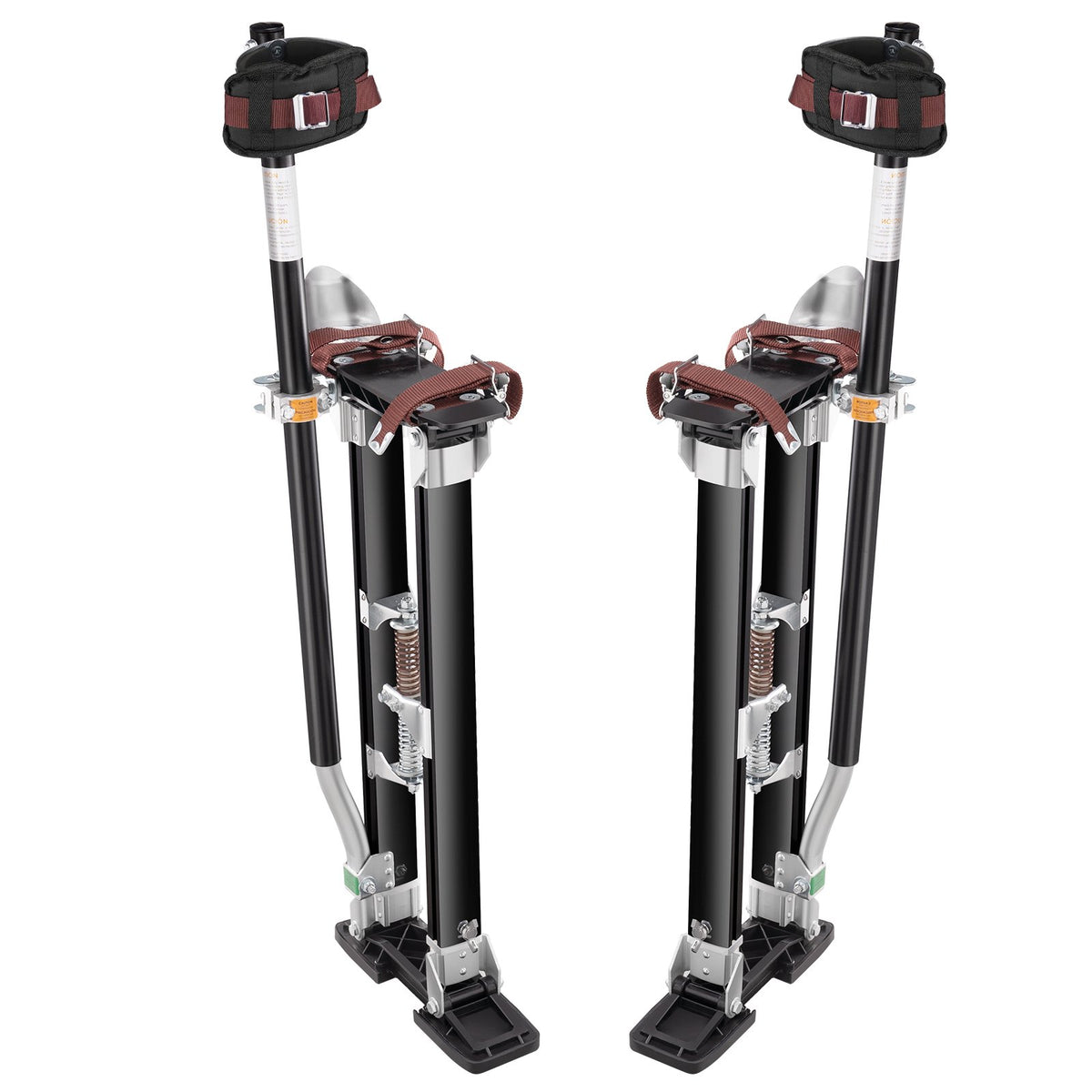 Adjustable Aluminum Drywall Stilts 61-101.6 cm with Knee Pads