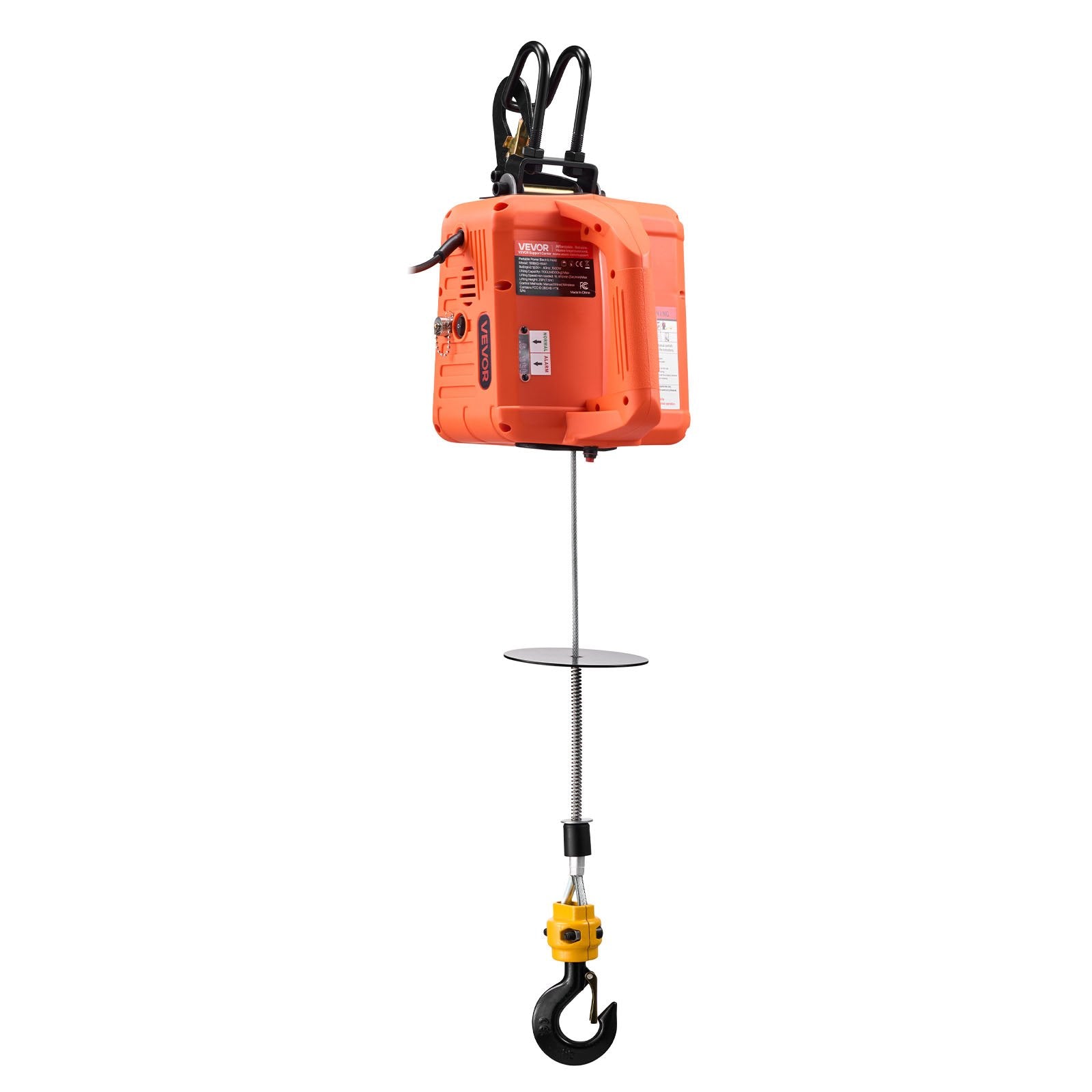 3-in-1 Electric Hoist Winch 500kg 1500W Portable Crane Wired & Wireless Remote
