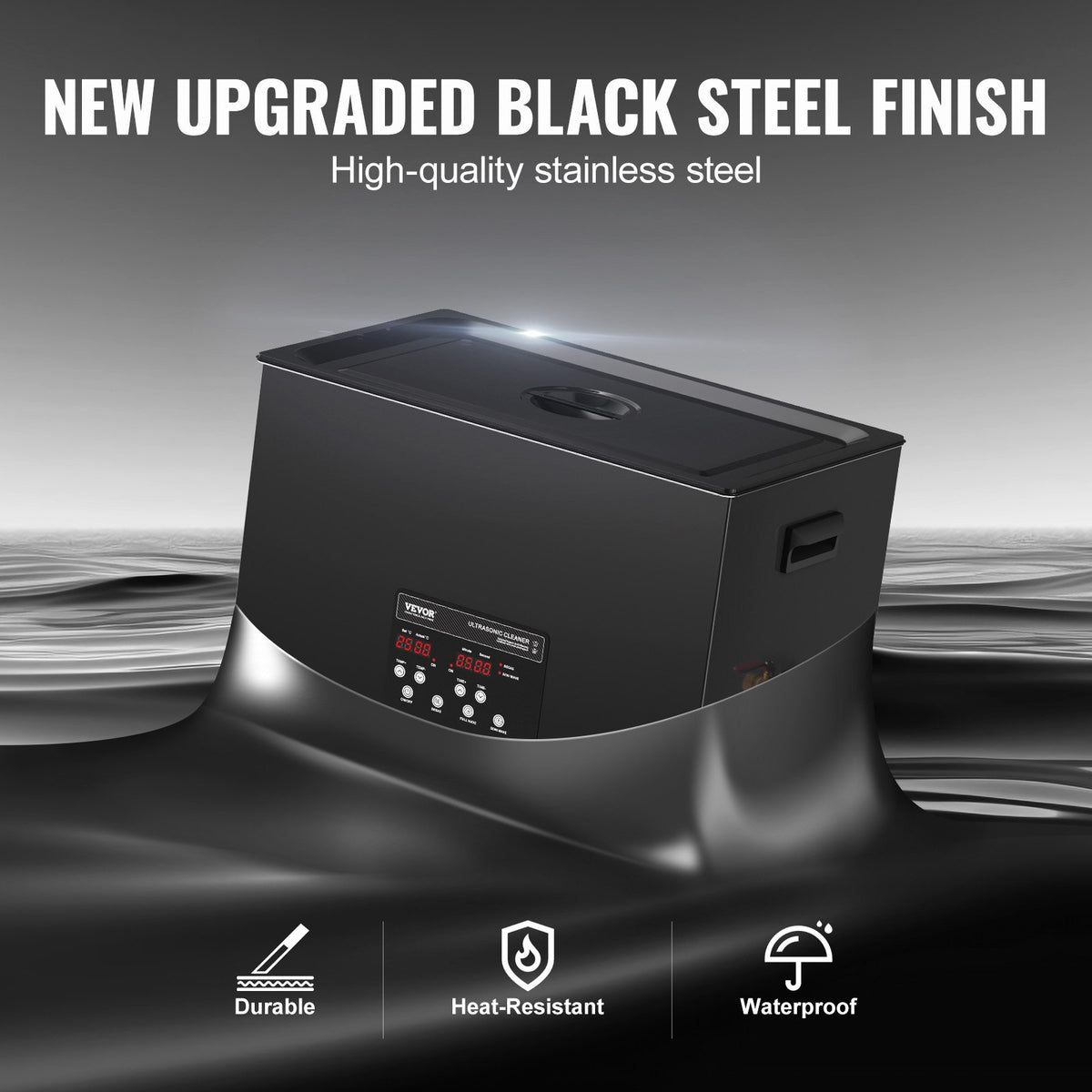 Ultrasonic Cleaner 30L 600W Digital 40kHz Degassing Heater Jewelry Tools Timer