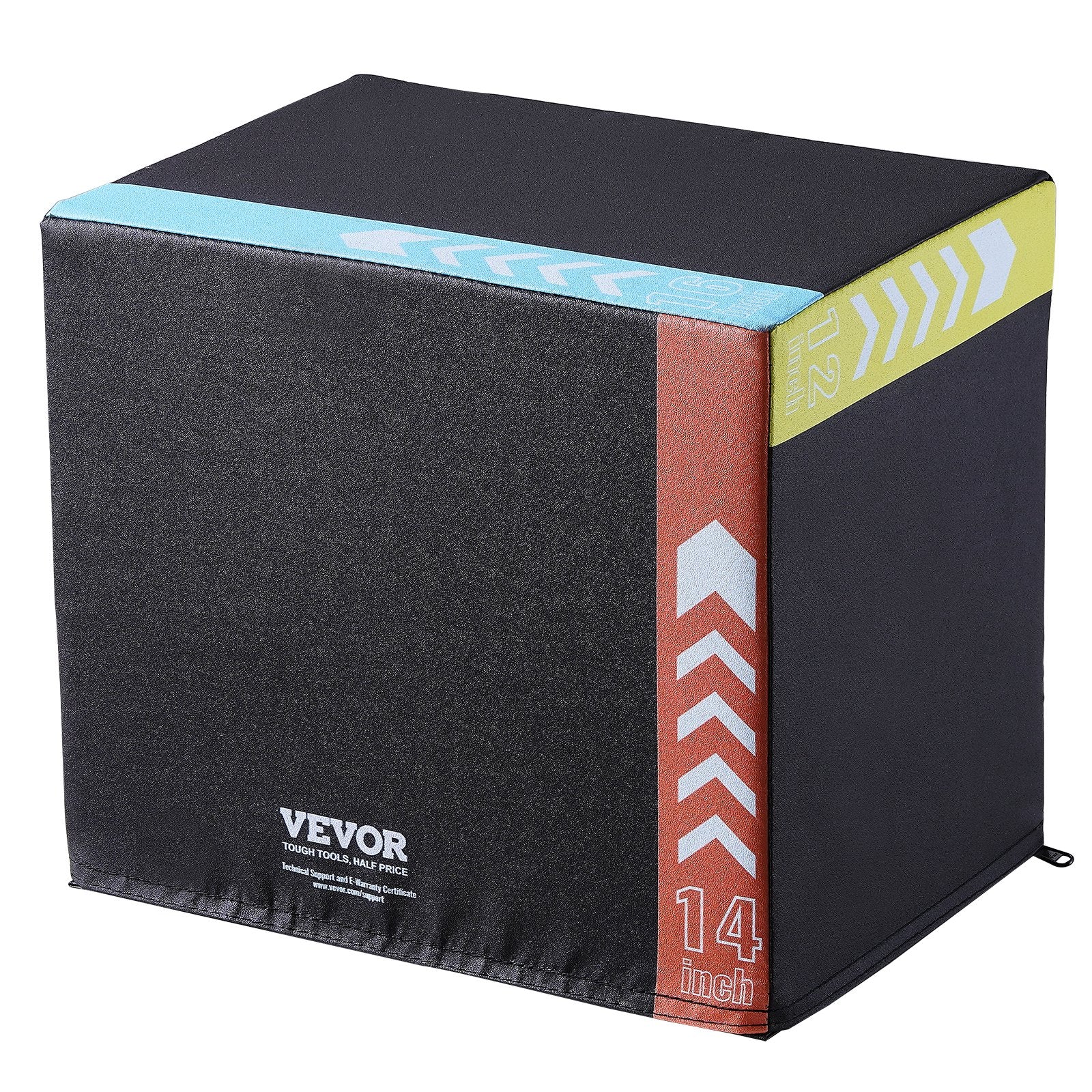 Plyometric Jump Box 3-in-1 Agility Step Up Anti-Slip Cotton 16/14/12in