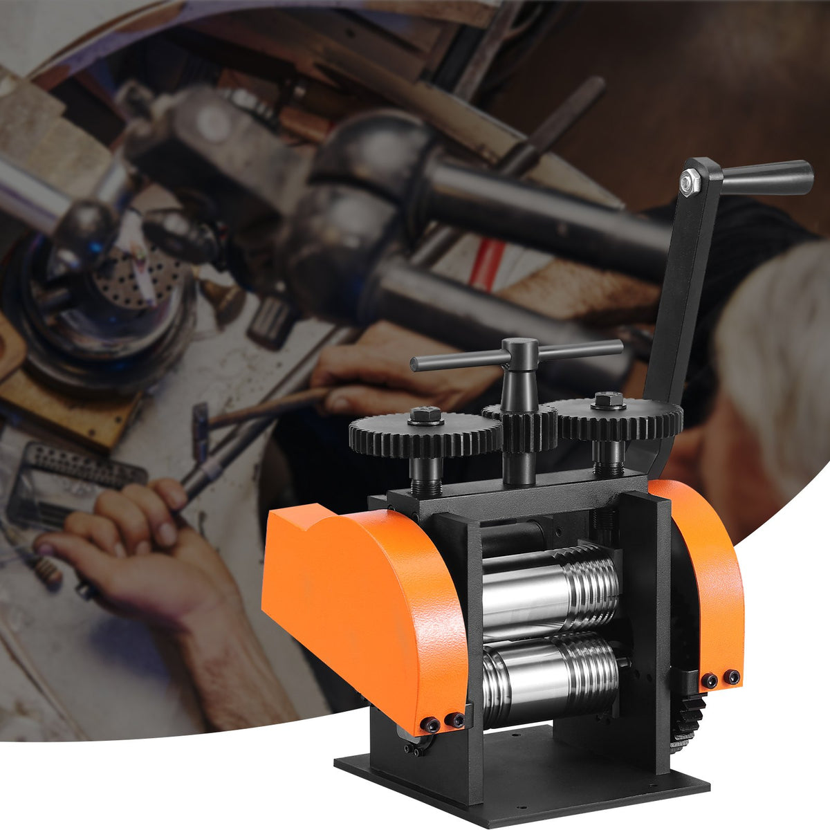Rolling Mill 1.77"/45mm 3-in-1 Jewelry Machine 1:2.4 Gear Ratio