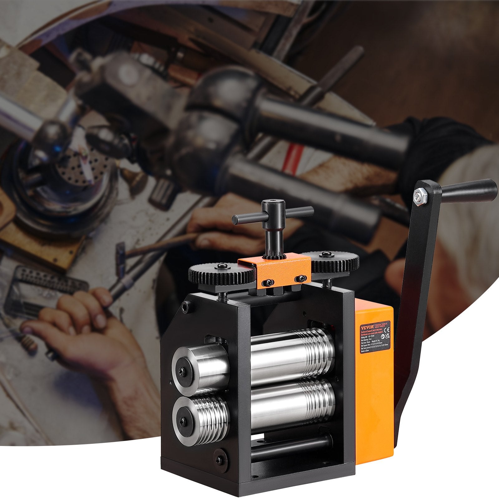 Rolling Mill 2.95"/75mm 3-in-1 Jewelry Machine 1:2 Gear Ratio