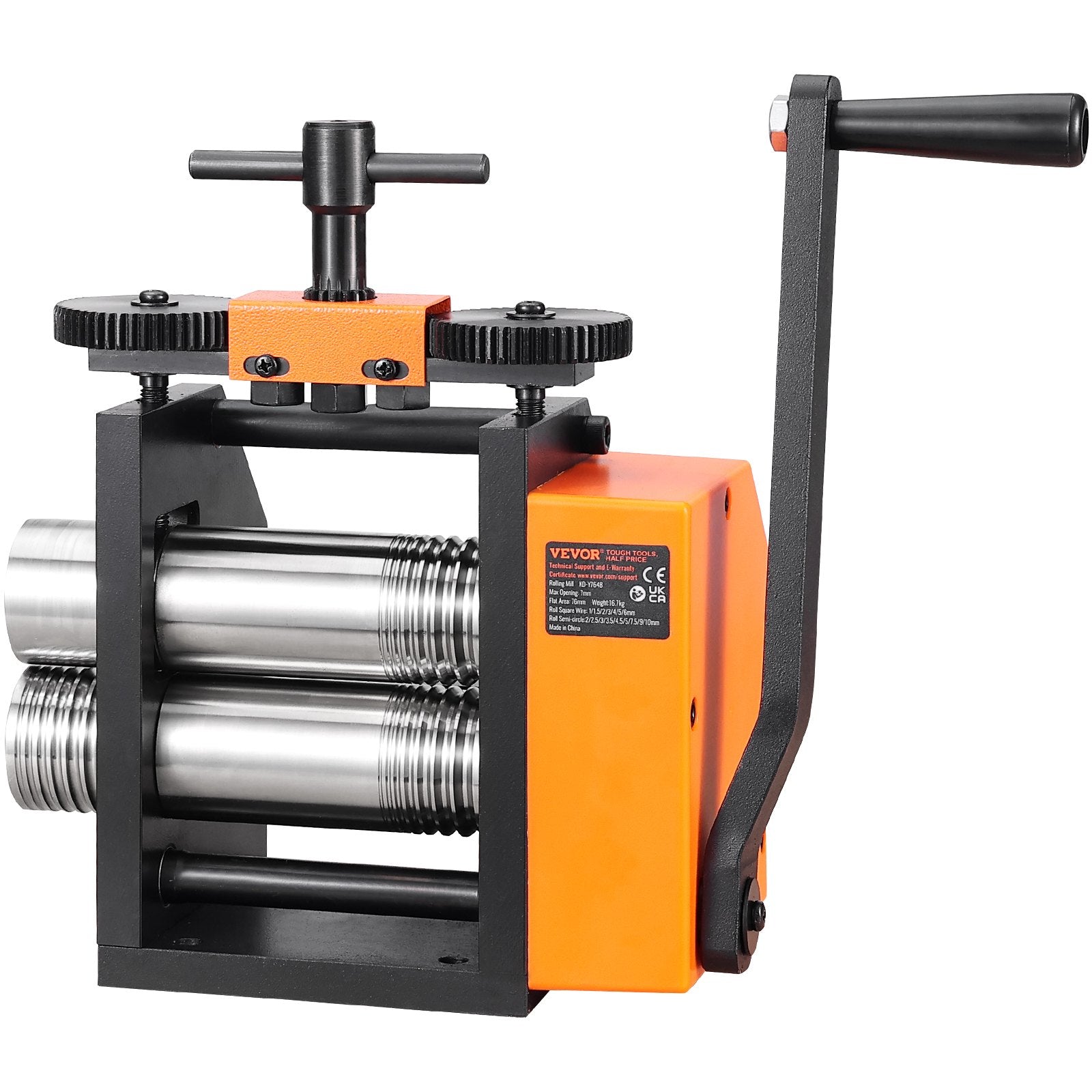 Rolling Mill 2.95"/75mm 3-in-1 Jewelry Machine 1:2 Gear Ratio