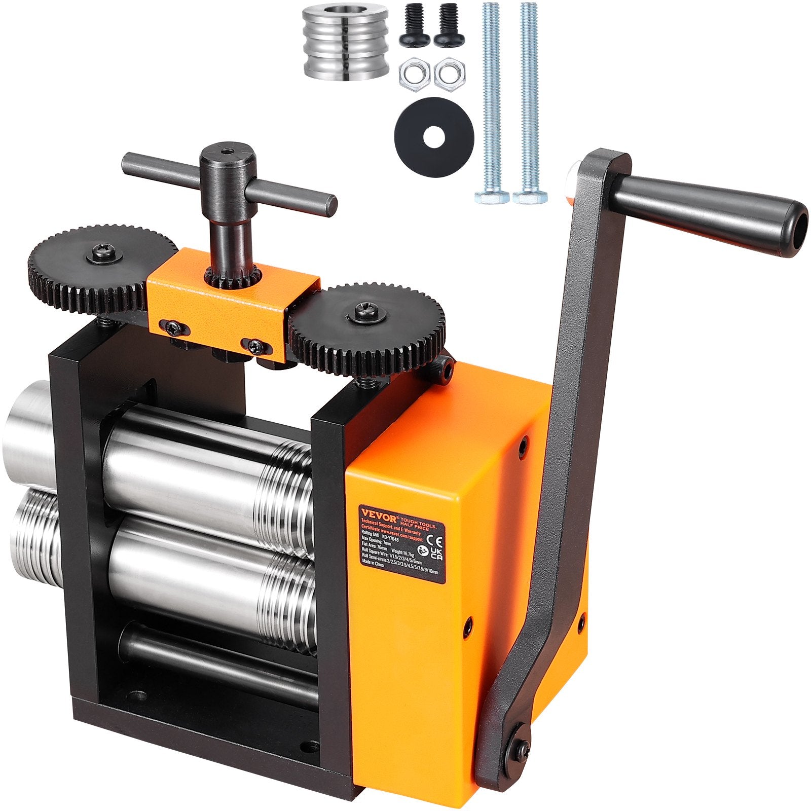 Rolling Mill 2.95"/75mm 3-in-1 Jewelry Machine 1:2 Gear Ratio
