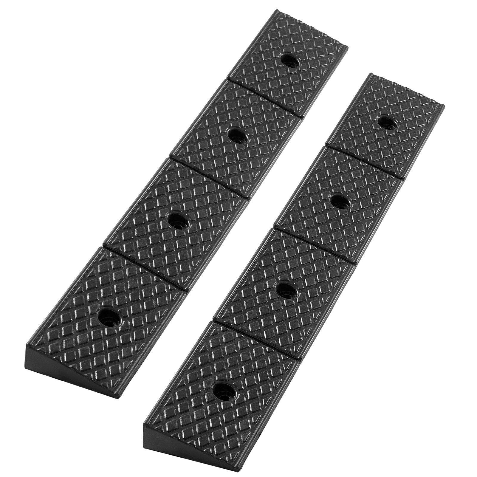Rubber Curb Ramp 2Pack 15 Ton 50.8mm Rise Heavy Duty Drainage Wheelchair Car
