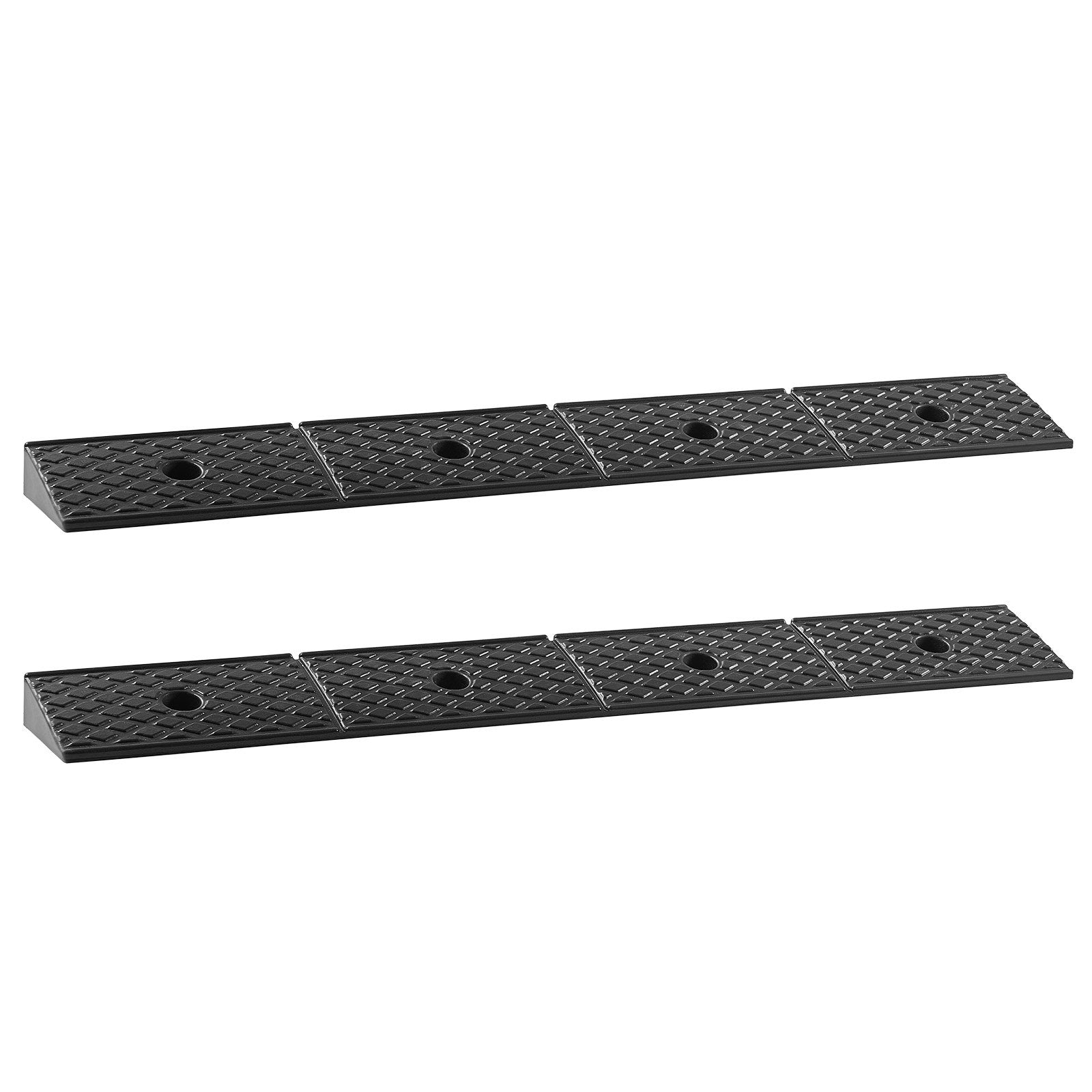 Rubber Curb Ramp 2Pack 15 Ton 50.8mm Rise Heavy Duty Drainage Wheelchair Car