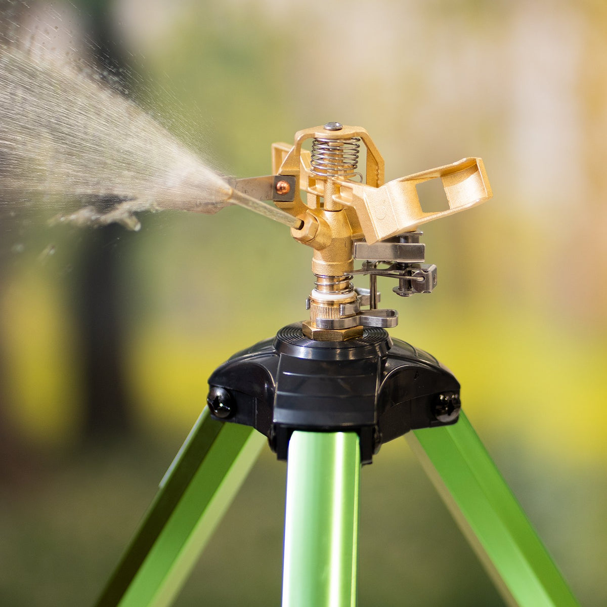 2 Pack Impact Tripod Sprinkler with Adjustable Height Lawn Irrigation System