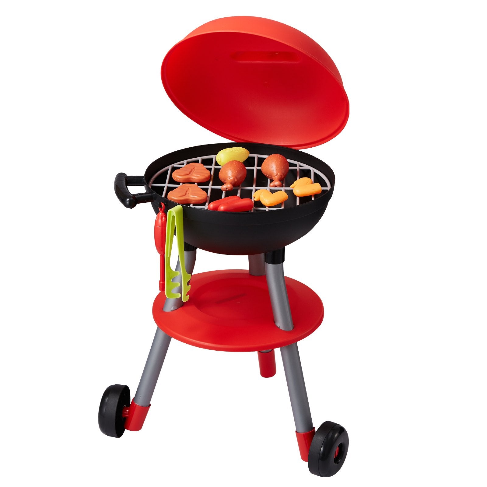 28PCS BBQ Grill Playset Kids Kitchen Toys Sound Light Interactive Cooking Grill