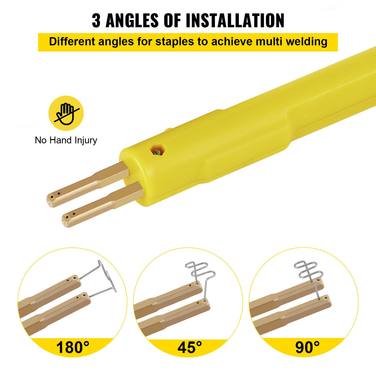 Plastic Welding Machine 220V Hot Stapler Repair Kit with 600 Staples, 3 Settings