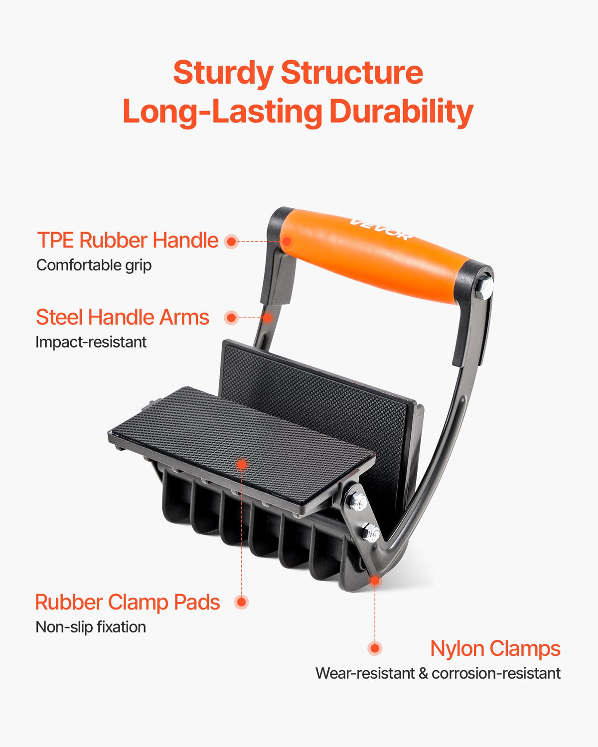 Plywood Carrier 90.7kg Adjustable Drywall Tool for 0-25.4mm Boards with Grip